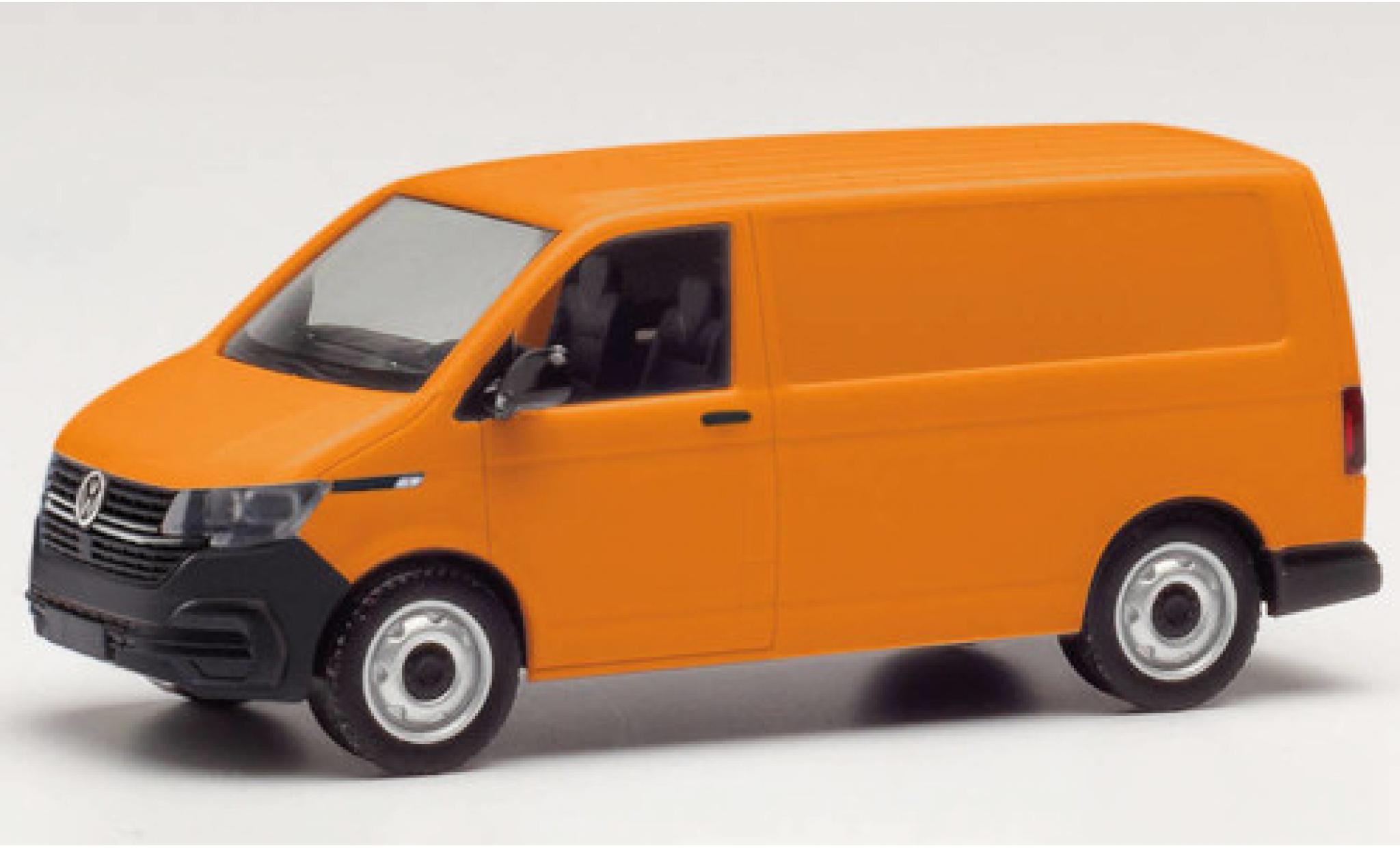 Volkswagen T6 1/87 Herpa .1 Kasten oranje modelauto