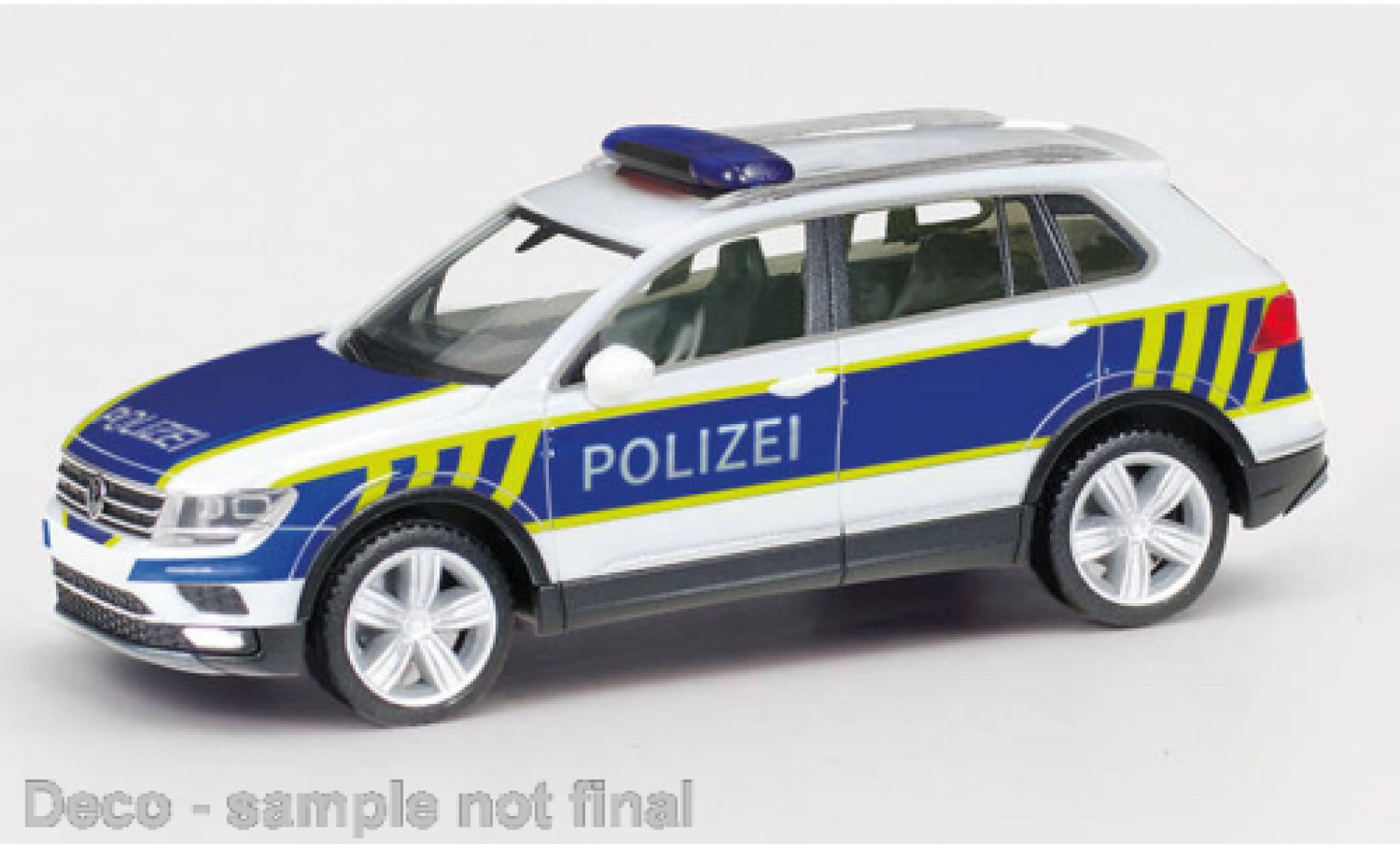 Volkswagen Tiguan 1/87 Herpa politie Sachsen-Anhalt modelauto