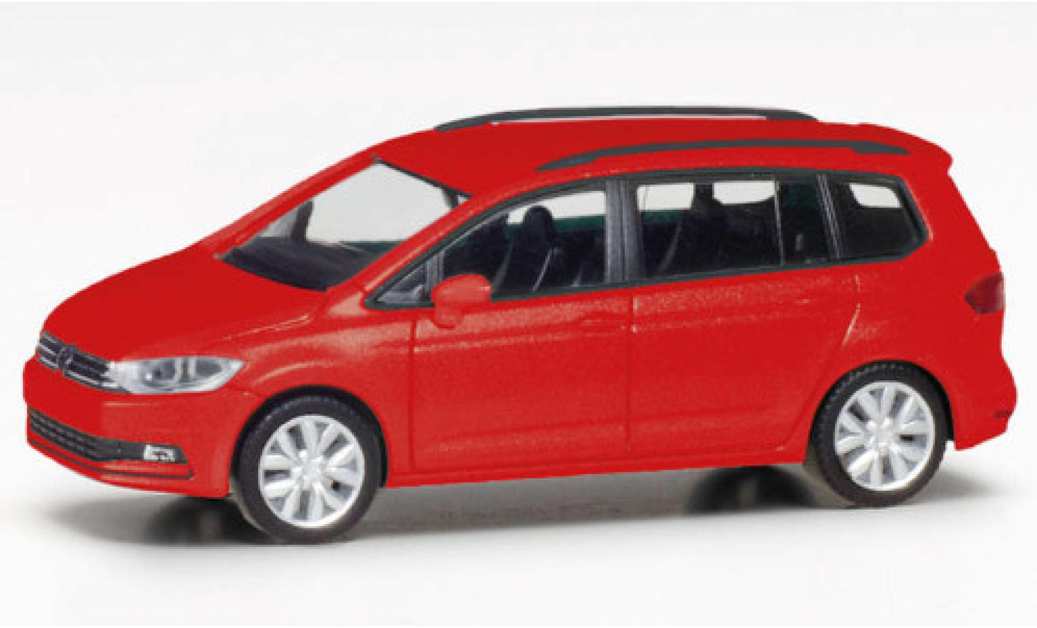 Volkswagen Touran 1/87 Herpa metallic rood modelauto