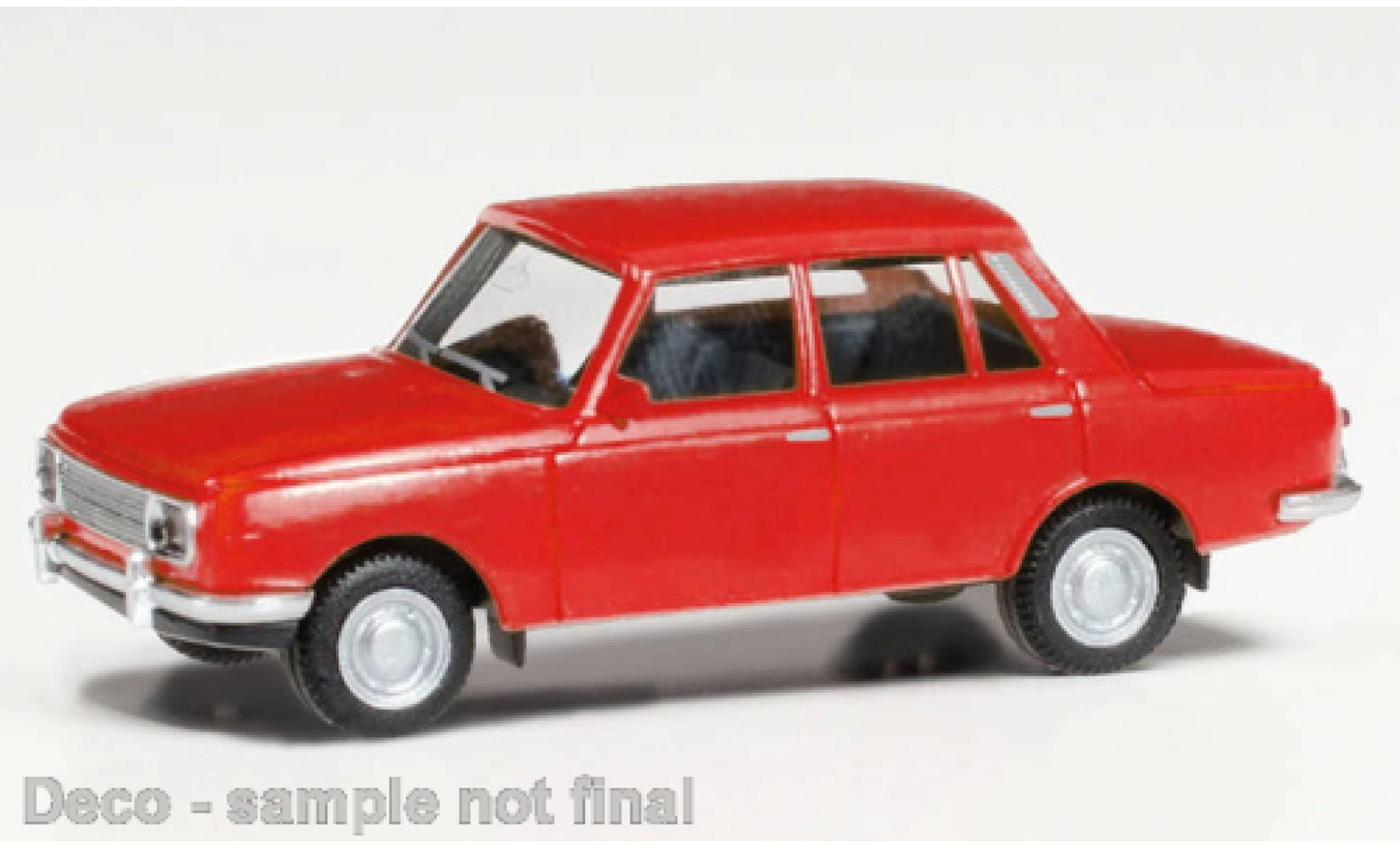 Wartburg 353 1/87 Herpa rood 1966 modelauto