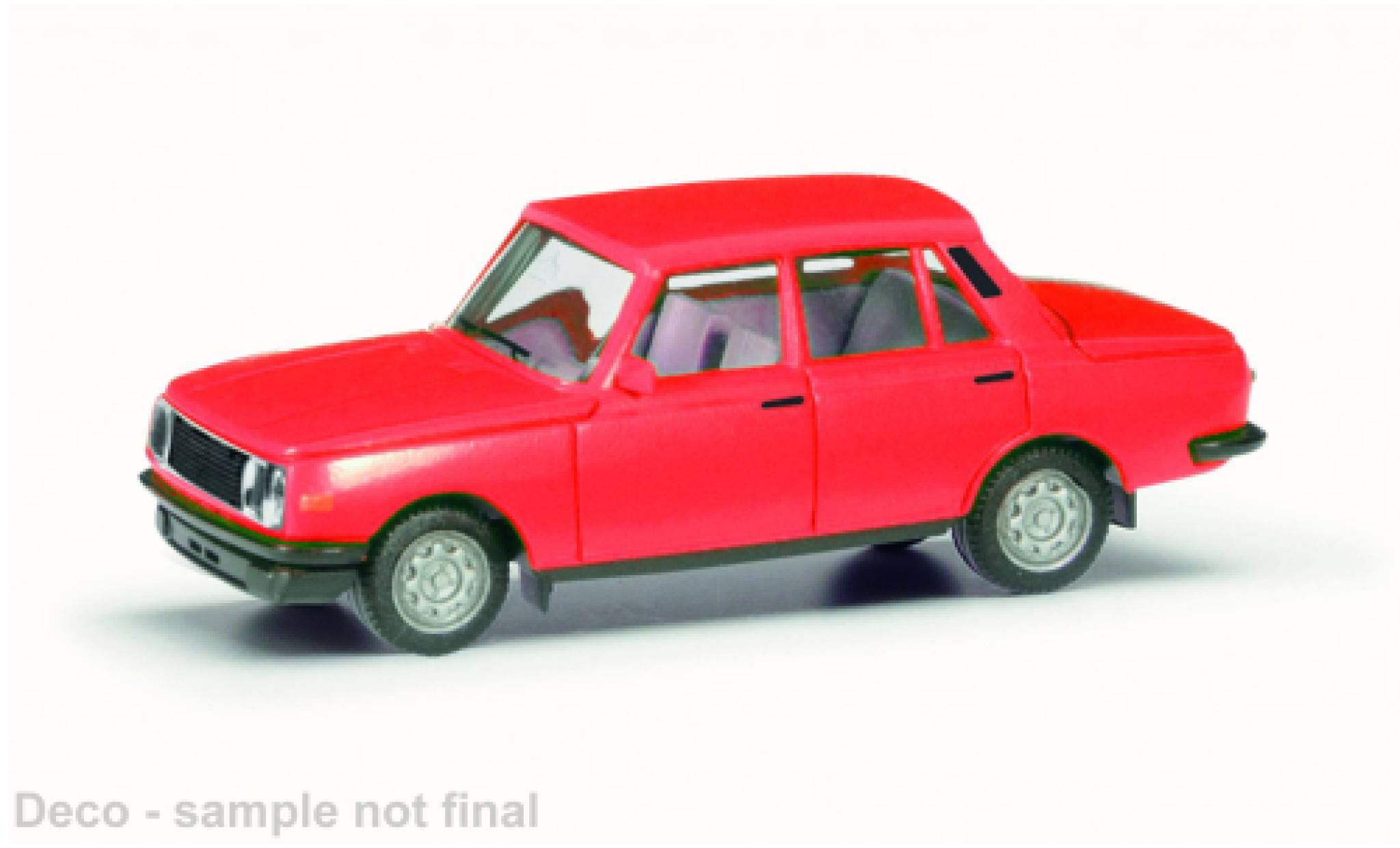 Wartburg 353 1/87 Herpa rood clair 1984 modelauto