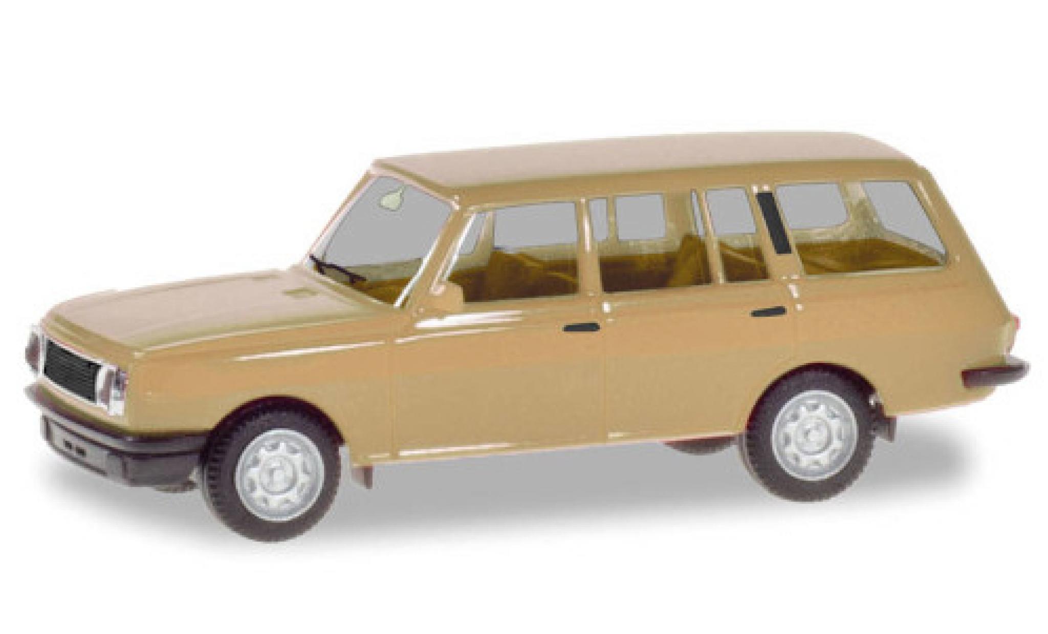 Wartburg 353 1/87 Herpa Tourist beige 1984 modelauto
