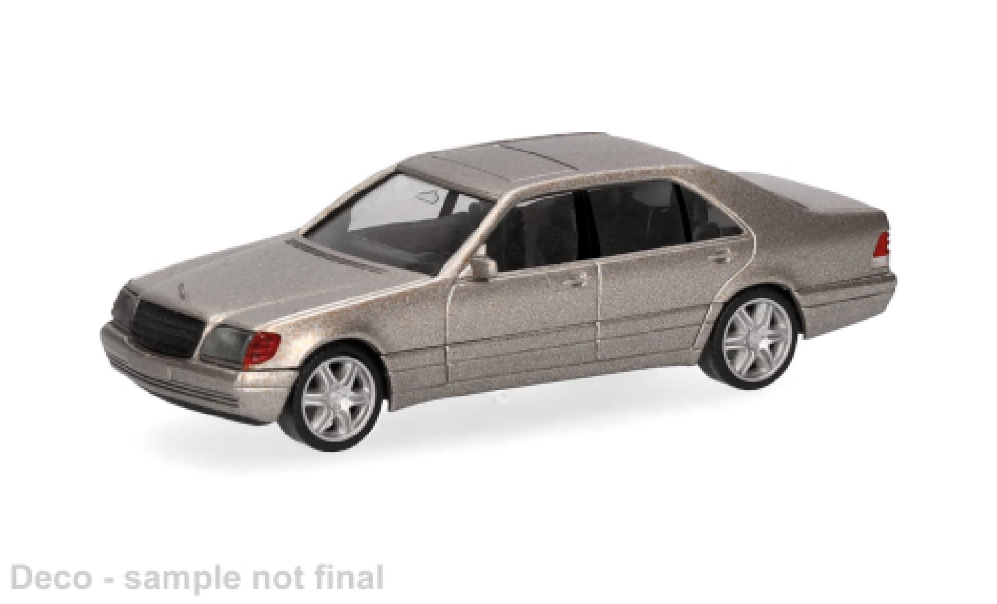 Mercedes 600 1/87 Herpa SEL V12 grijs 1:87 modelauto