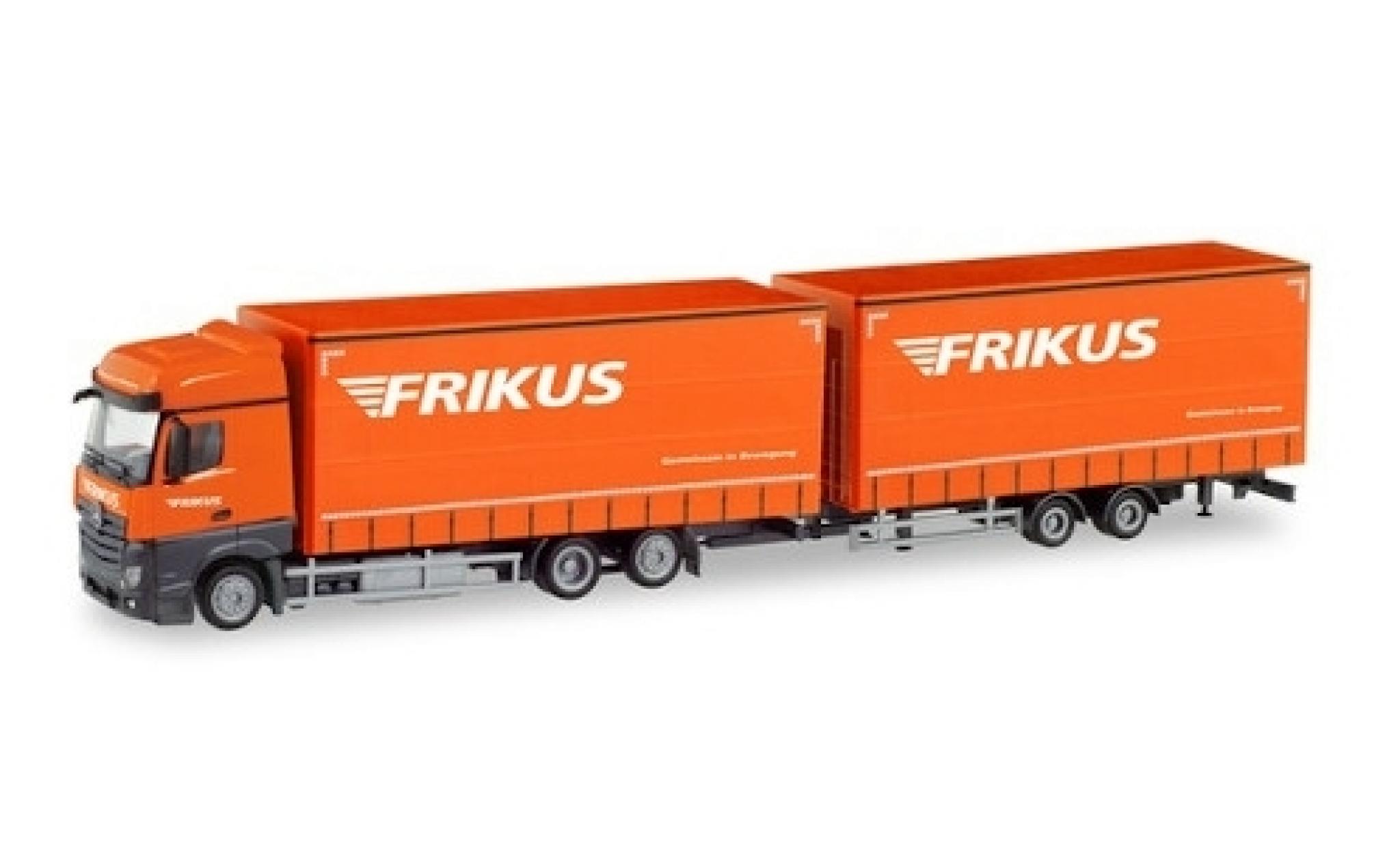 Mercedes Actros 1/87 Herpa Bigspace Frikus (A) Volumen-H&auml;ngerzug modelauto