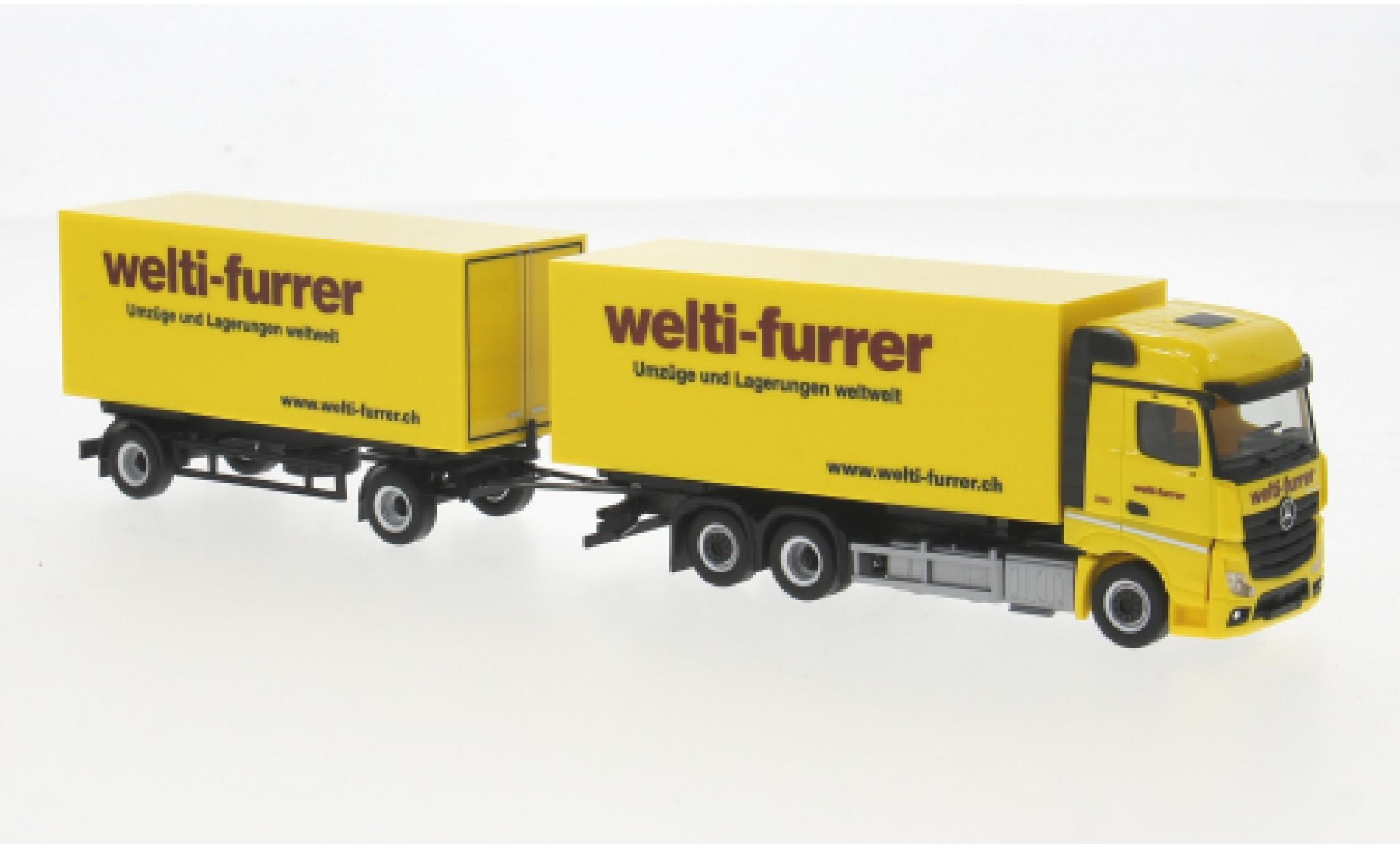 Mercedes Actros 1/87 Herpa Bigspace Welti-Furrer (CH) 1:87 modelauto