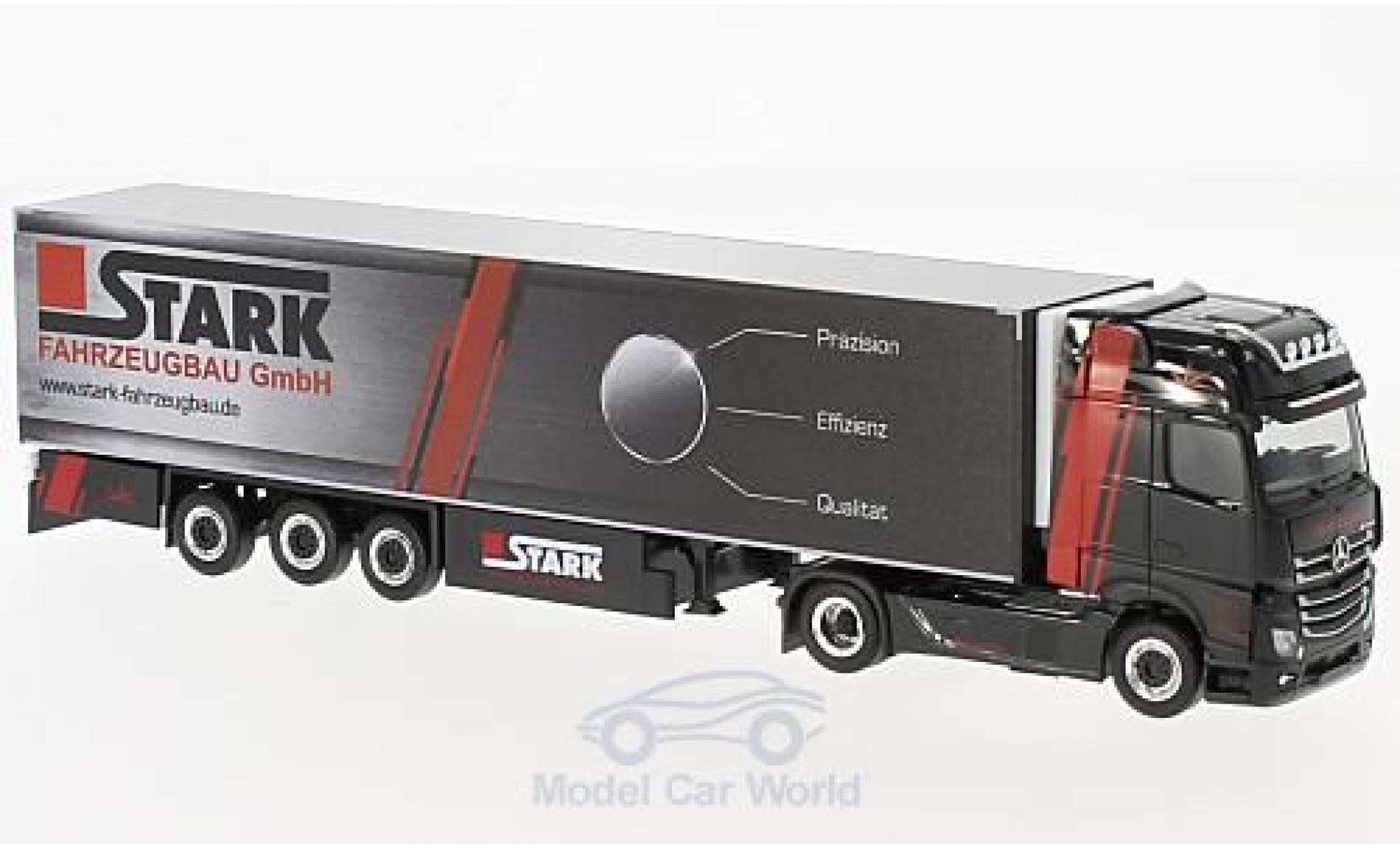 Mercedes Actros 1/87 Herpa Giga Trio-Trans / Stark Fahrzeugbau K&uuml;hlkoffer-SZ modelauto