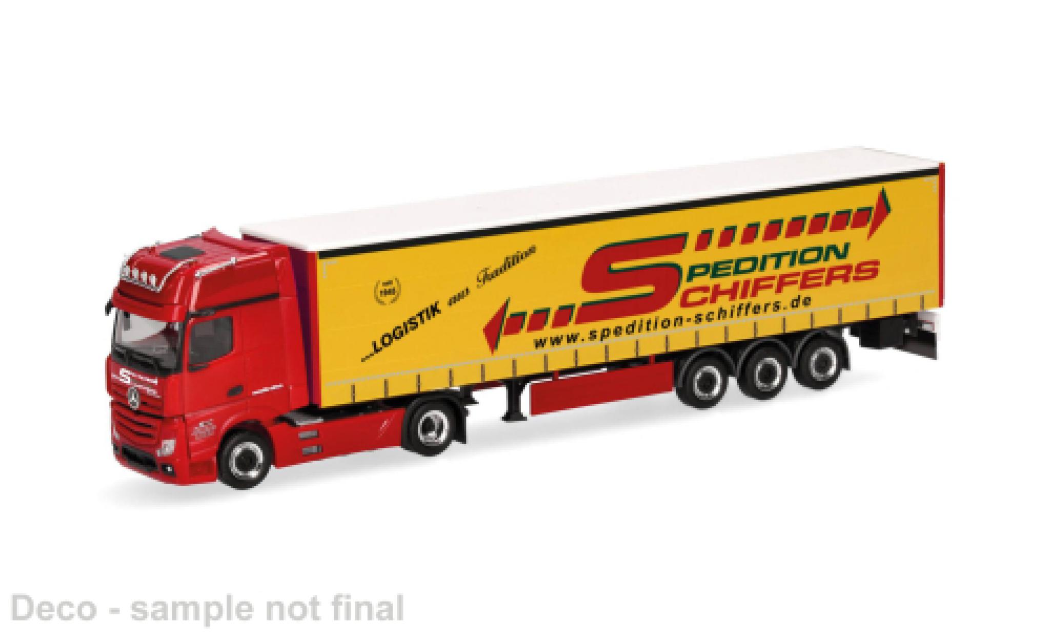 Mercedes Actros 1/87 Herpa Gigaspace Spedition Schiffers 1:87 modelauto