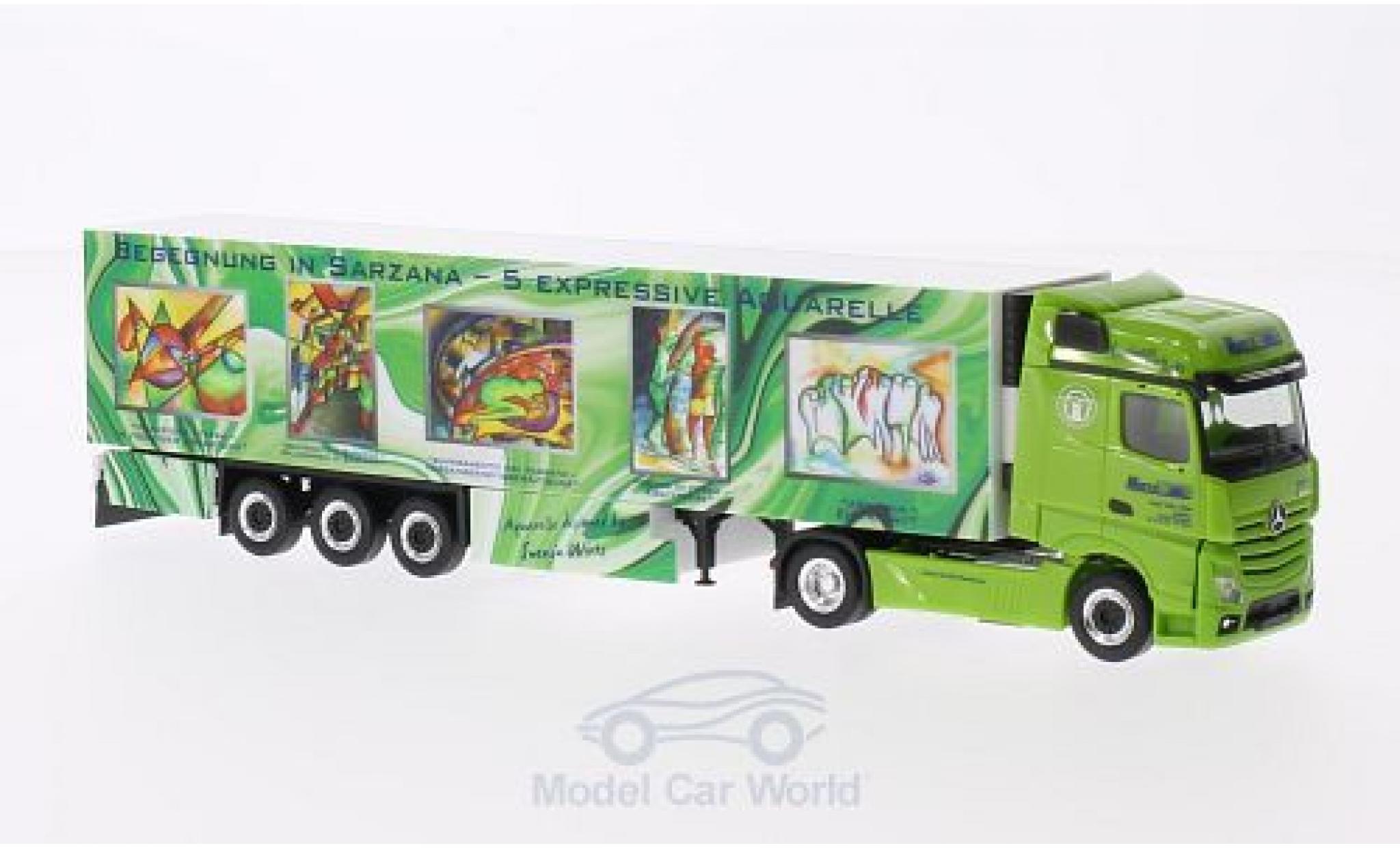Mercedes Actros 1/87 Herpa Gigaspace Wirtz Art Truck K&uuml;hlkoffer-SZ modelauto