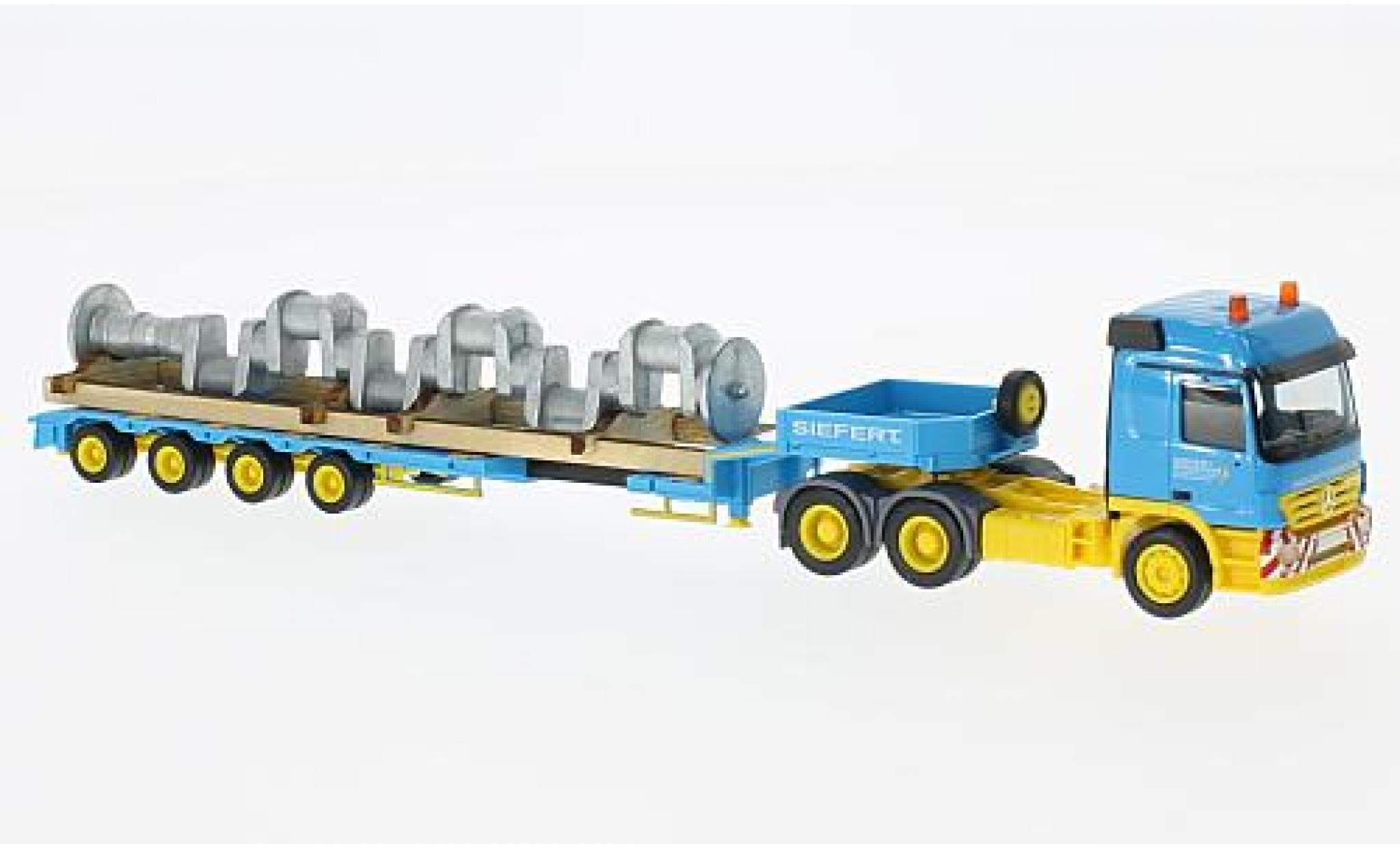 Mercedes Actros 1/87 Herpa L 02 6x4 Siefert Semi bas-SZ avec Kurbelwelle sans Vitrine modelauto