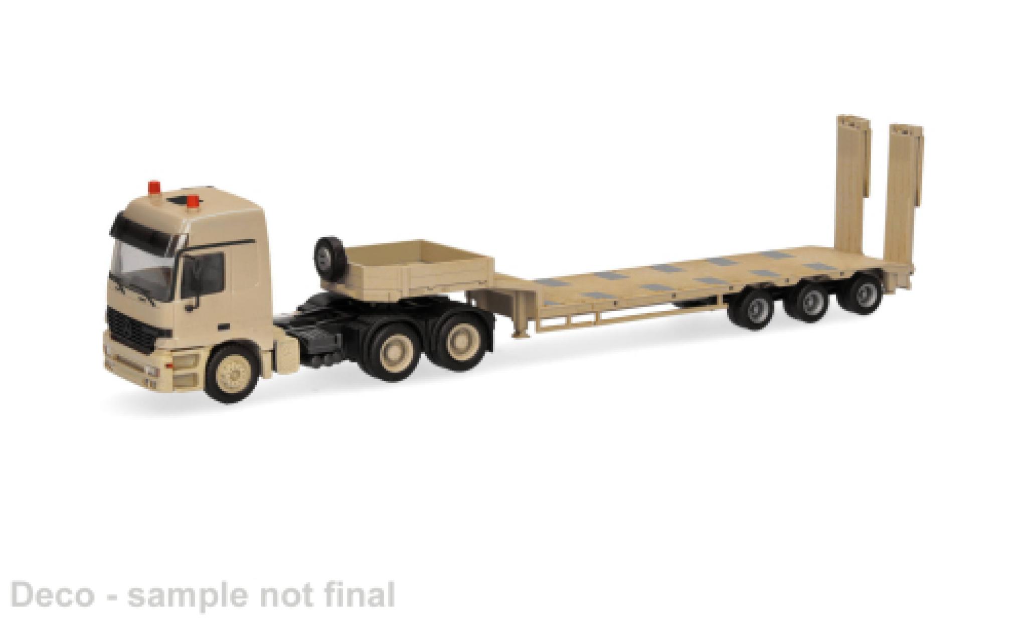 Mercedes Actros 1/87 Herpa L beige Belgian Army 1:87 modelauto