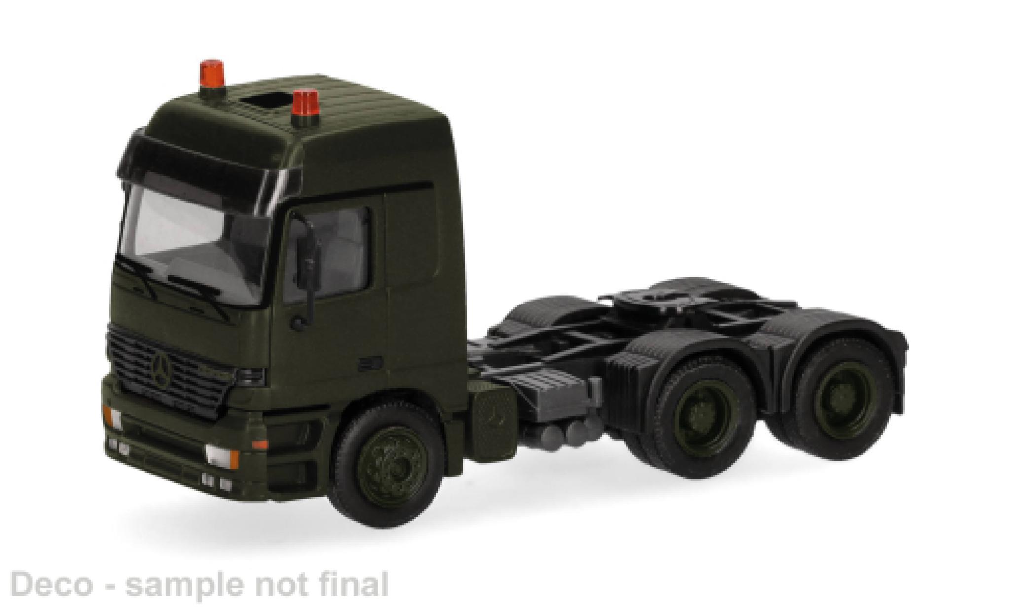 Mercedes Actros 1/87 Herpa L oliv Belgian Army 1:87 modelauto