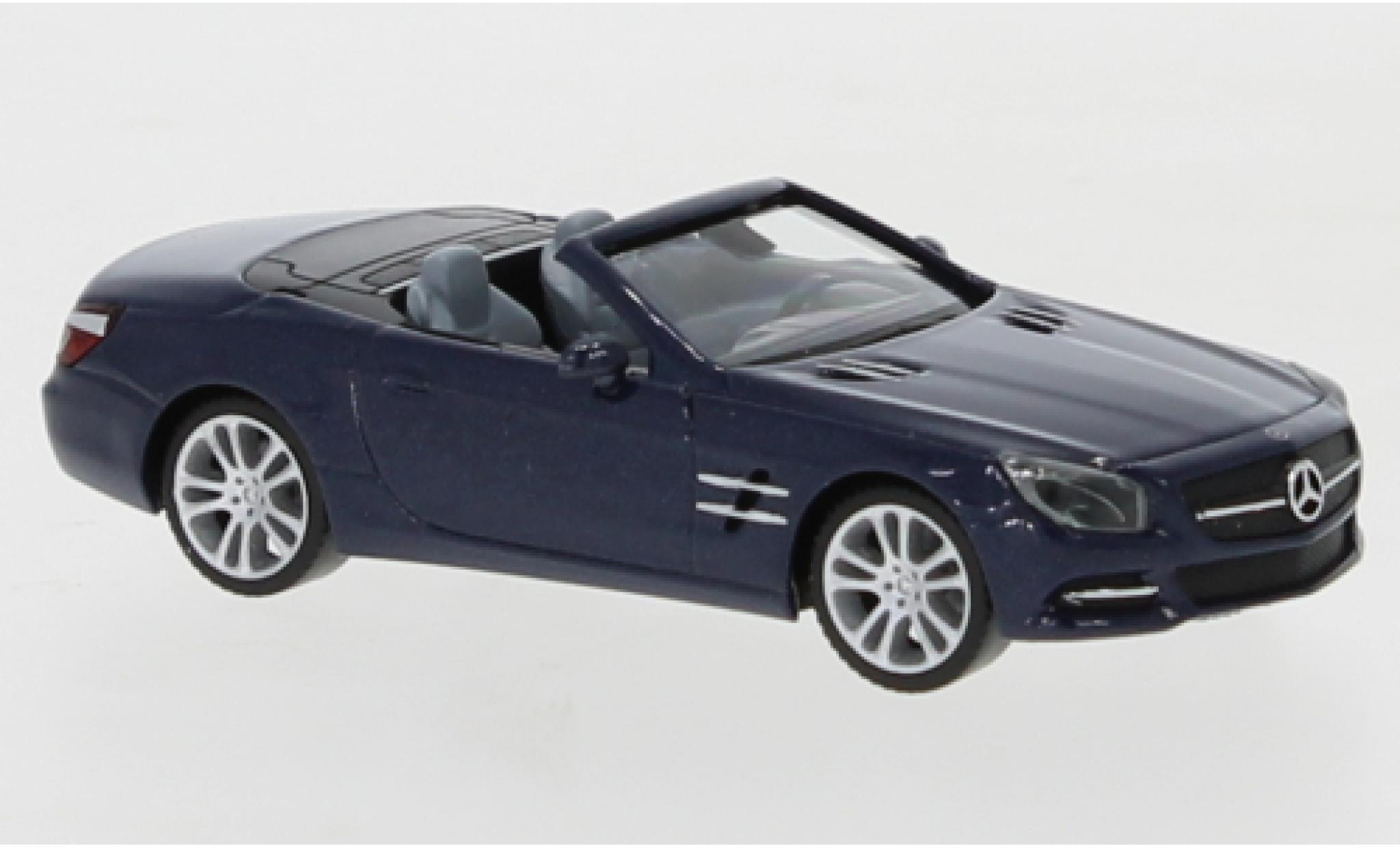 Mercedes Classe SL 1/87 Herpa (R231) metallic blauw modelauto