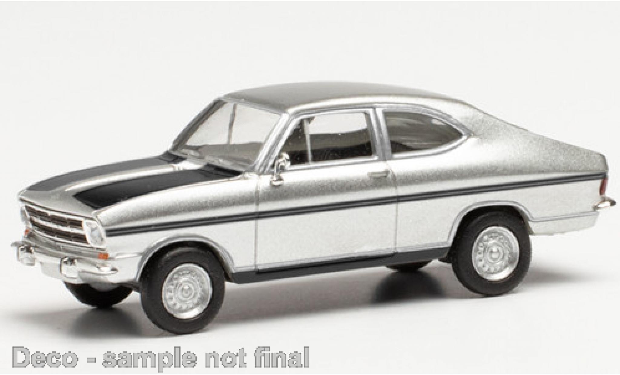 Opel Kadett 1/87 Herpa B Coupe grijs/zwart modelauto