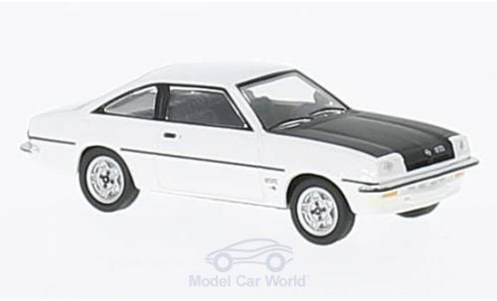 Opel Manta B 1/87 Herpa B GT/E wit/zwart modelauto
