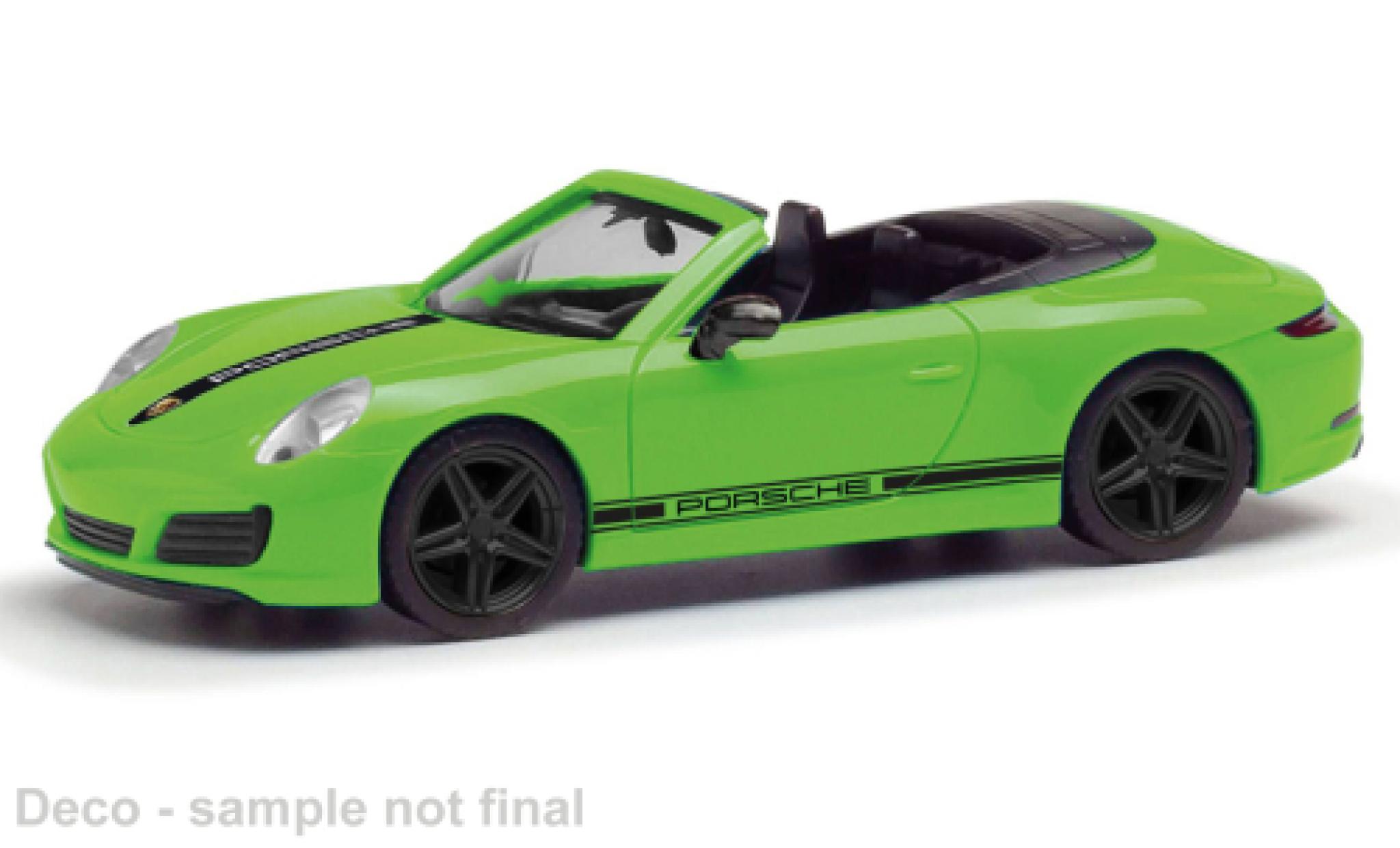Porsche 991 1/87 Herpa 911  Carrera 2 groen 1:87 modelauto
