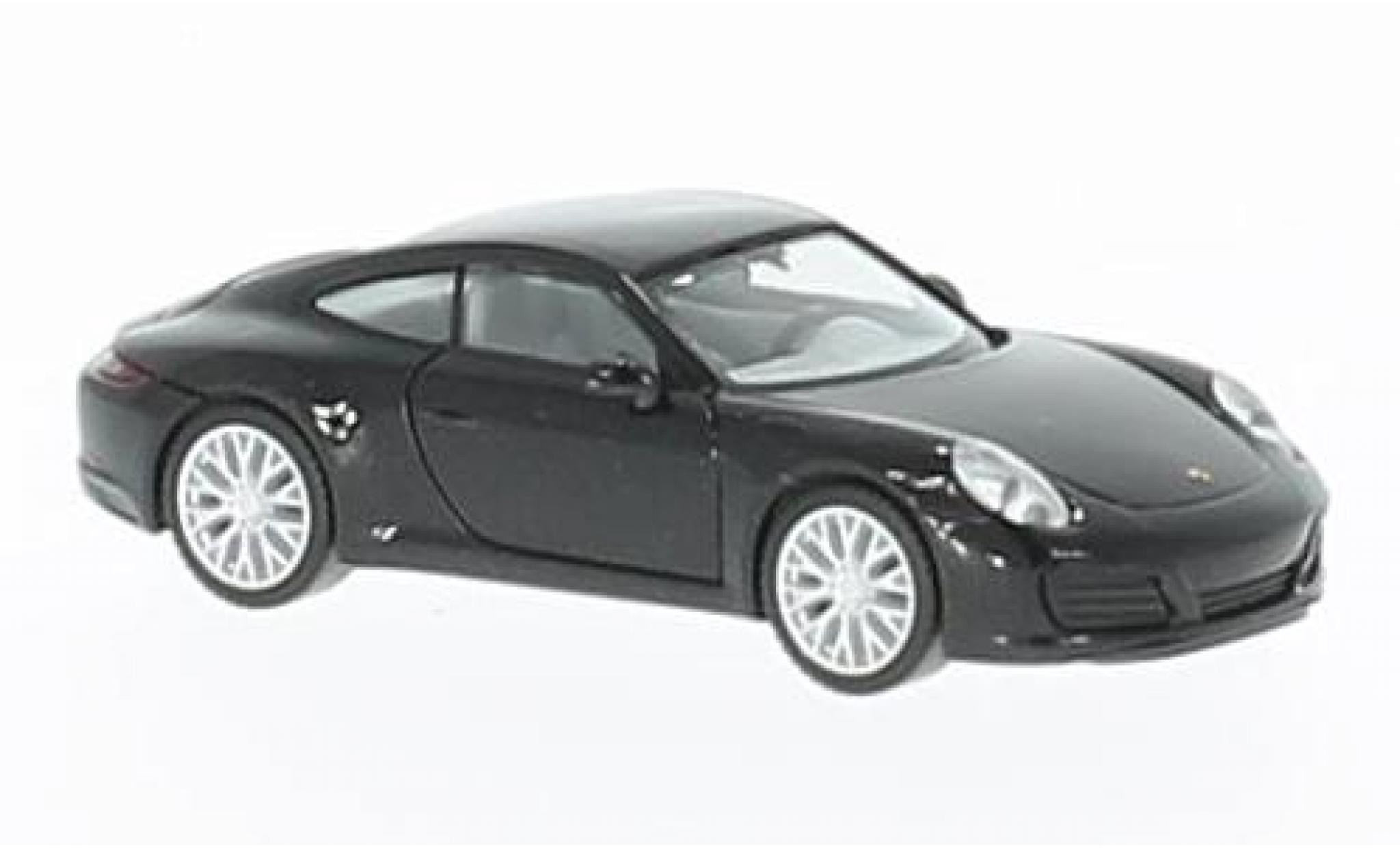 Porsche 991 4S 1/87 Herpa 911 () Carrera 4S metallic zwart modelauto