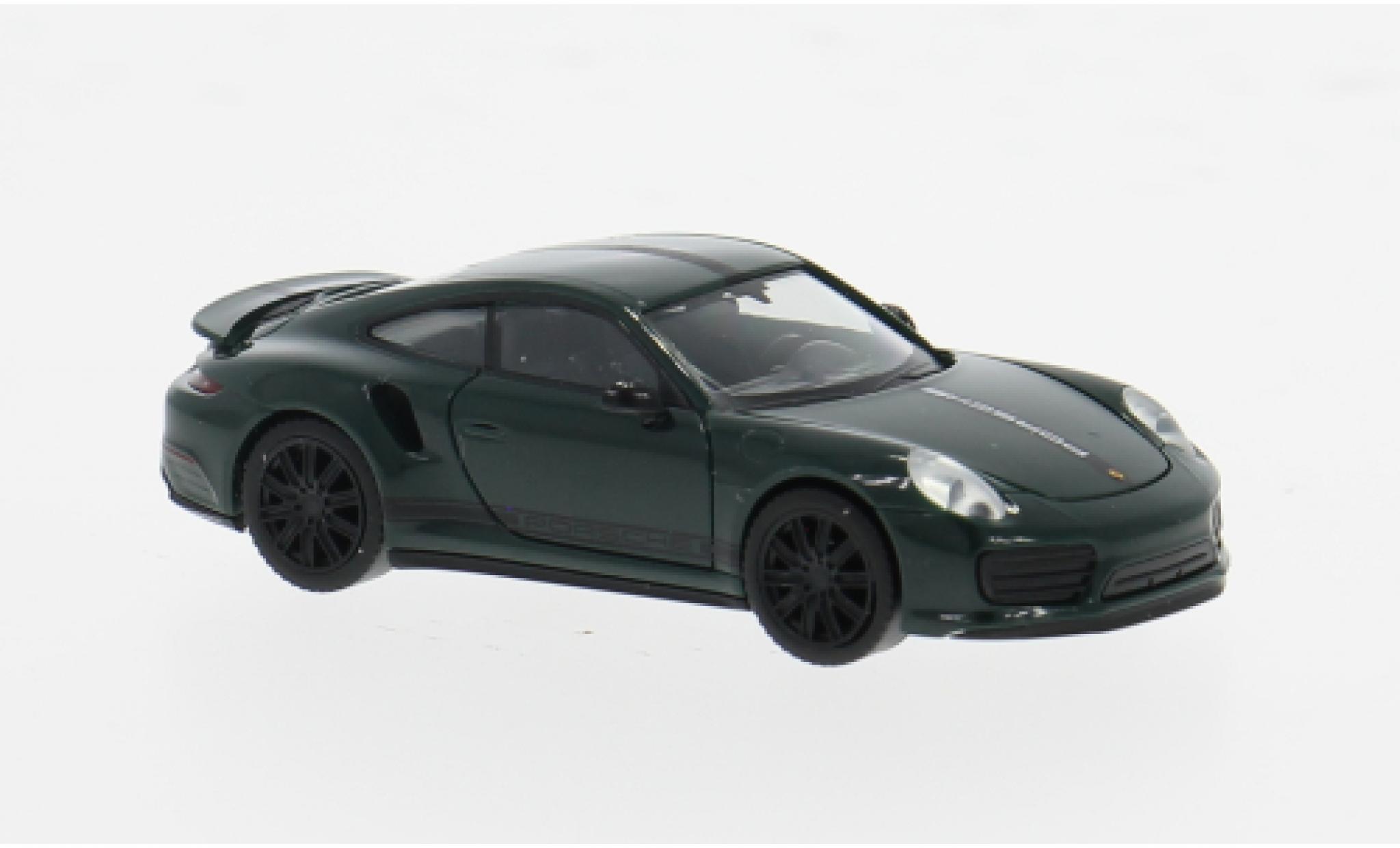 Porsche 991 Turbo 1/87 Herpa 911  groen 1:87 modelauto