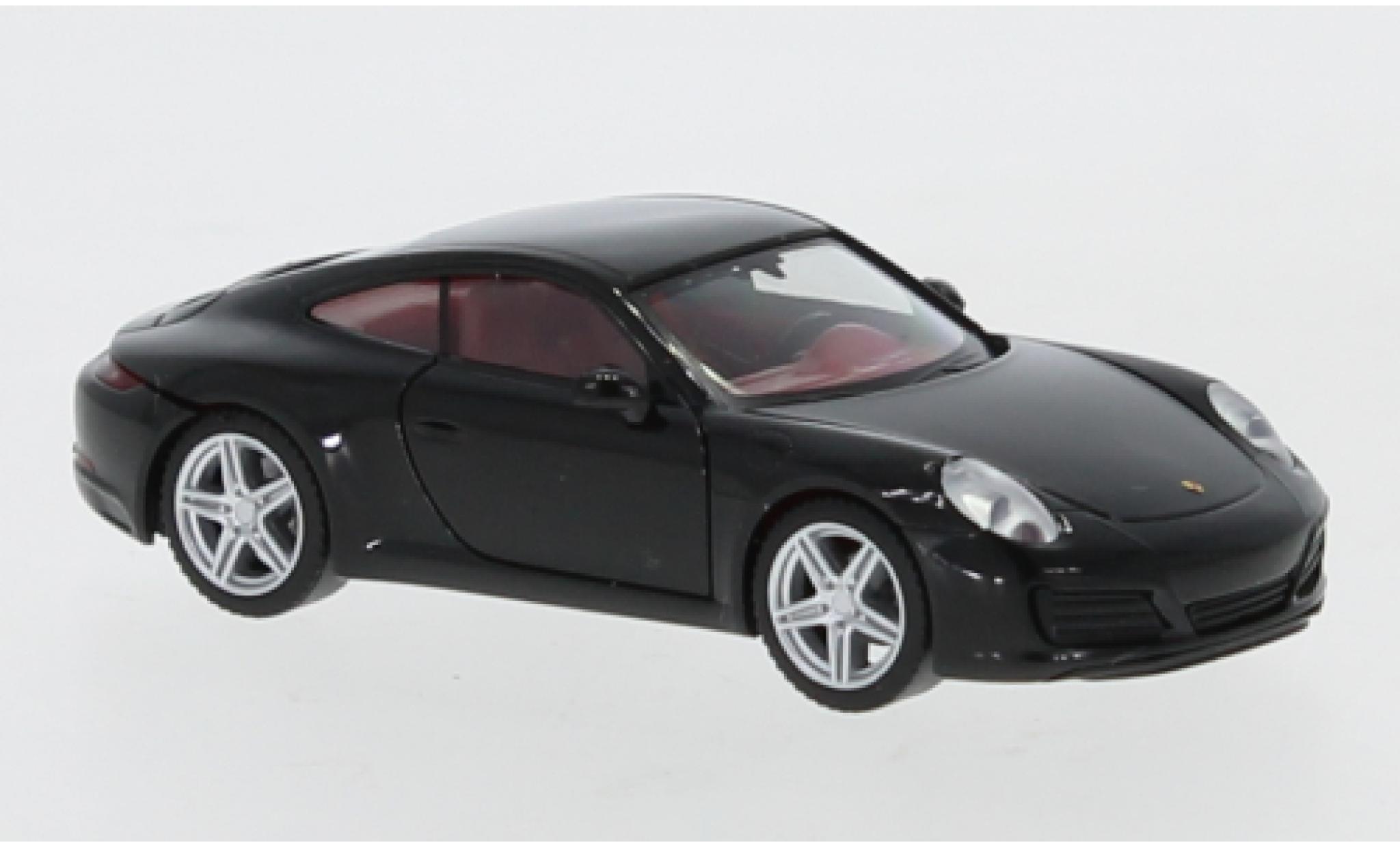 Porsche 992 1/87 Herpa 911 Carrera 4 () zwart modelauto
