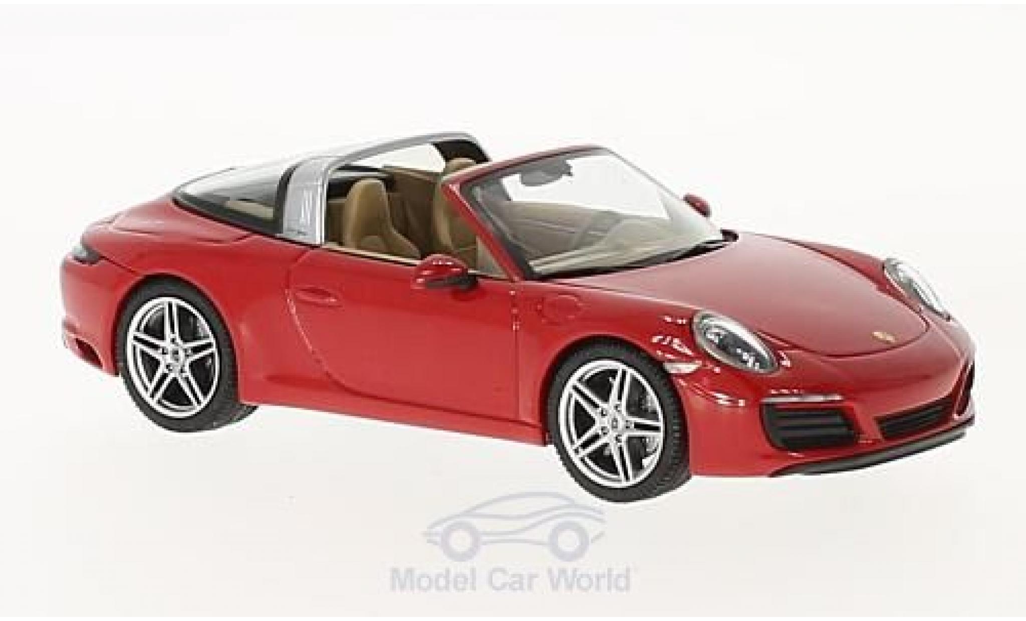 Porsche 911 Targa 1/43 Herpa Targa 4 rood modelauto