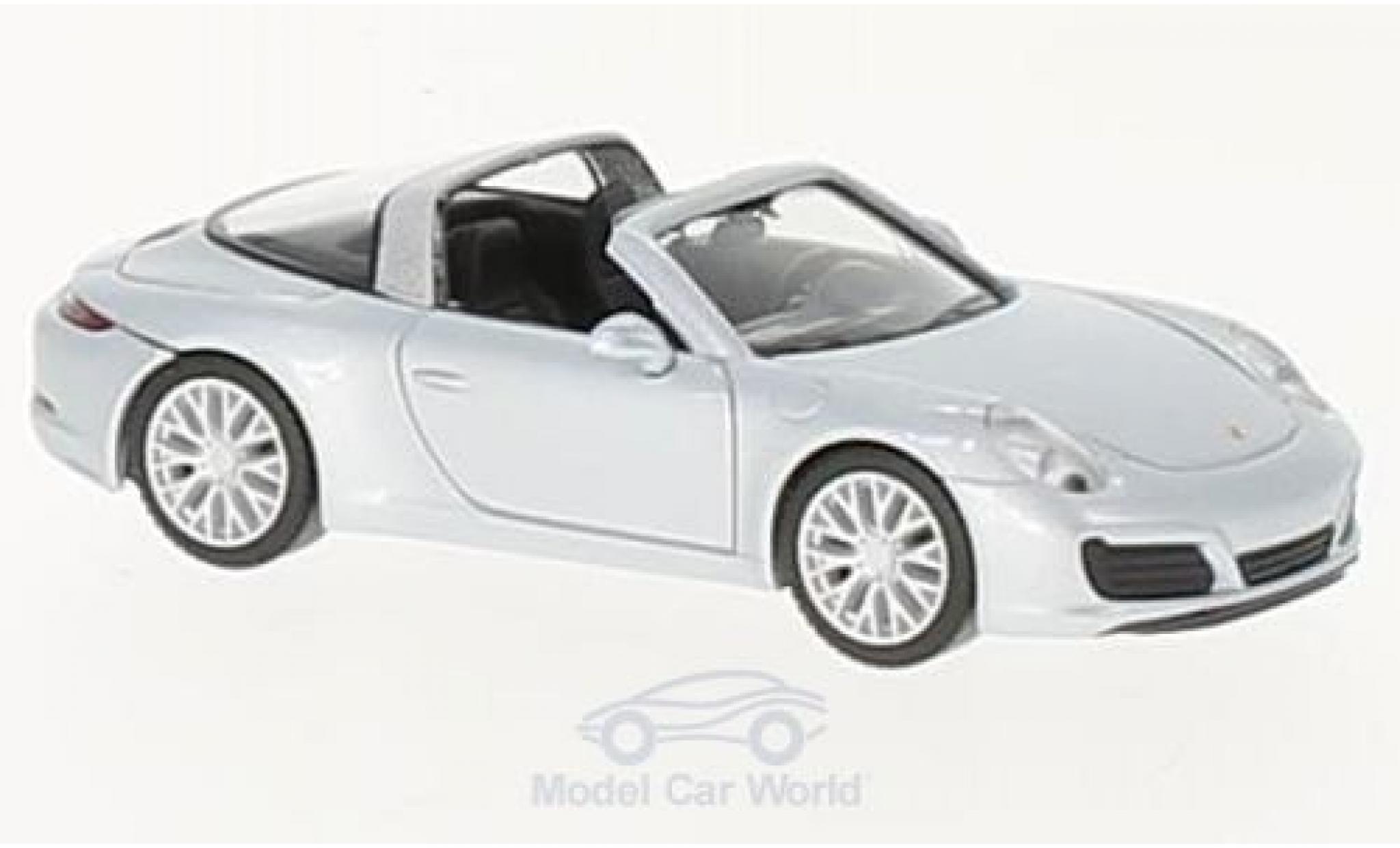 Porsche 911 Targa 1/87 Herpa Targa 4S grijs modelauto