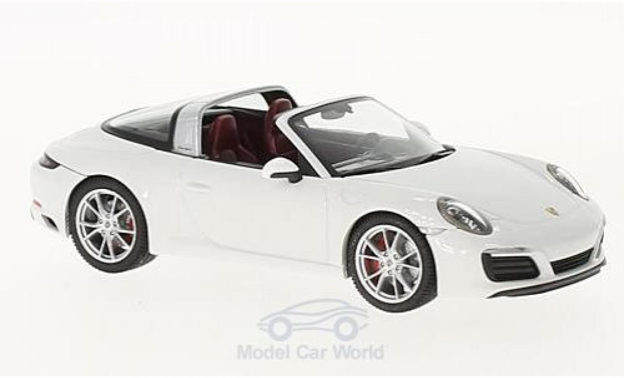 Porsche 911 Targa 1/43 Herpa Targa 4S wit modelauto