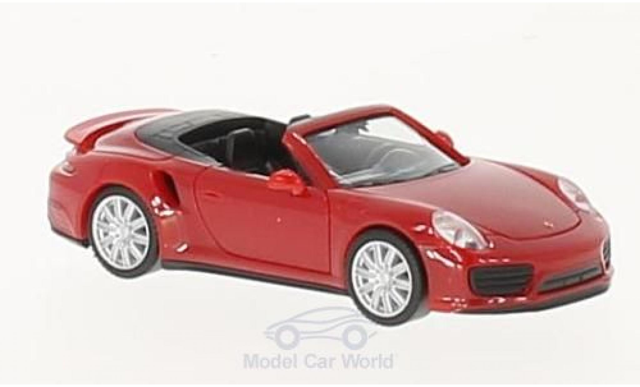 Porsche 911 Turbo 1/87 Herpa Turbo Cabrio rood modelauto