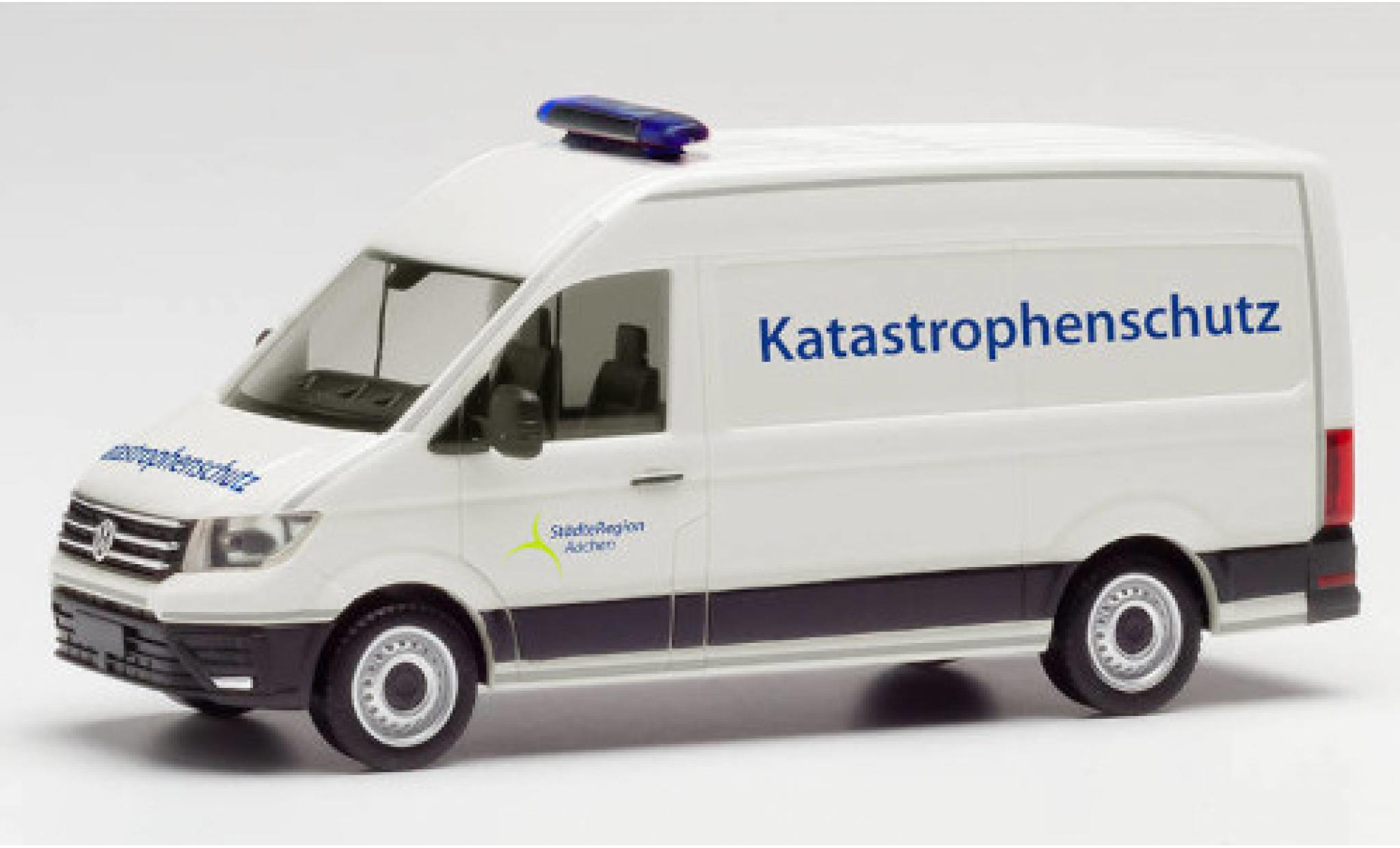 Volkswagen Crafter 1/87 Herpa Katastrophenschutz St&auml;dteregion Aachen toit sur&eacute;lev&eacute; bestelwagen modelauto