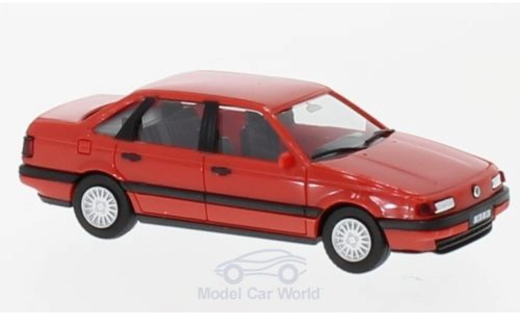 Volkswagen Passat 1/87 Herpa rood H-Edition mit Kennzeichenbedruckung modelauto