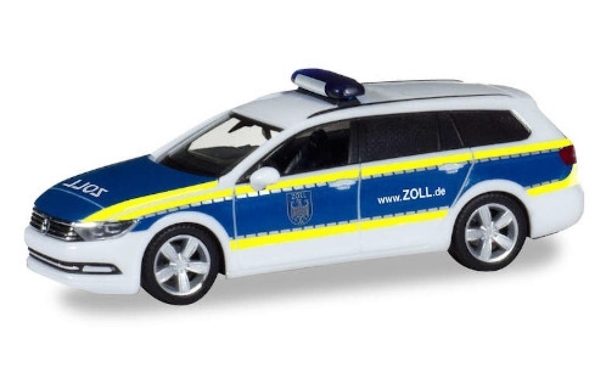 Volkswagen Passat 1/87 Herpa Variant GTE Zoll modelauto