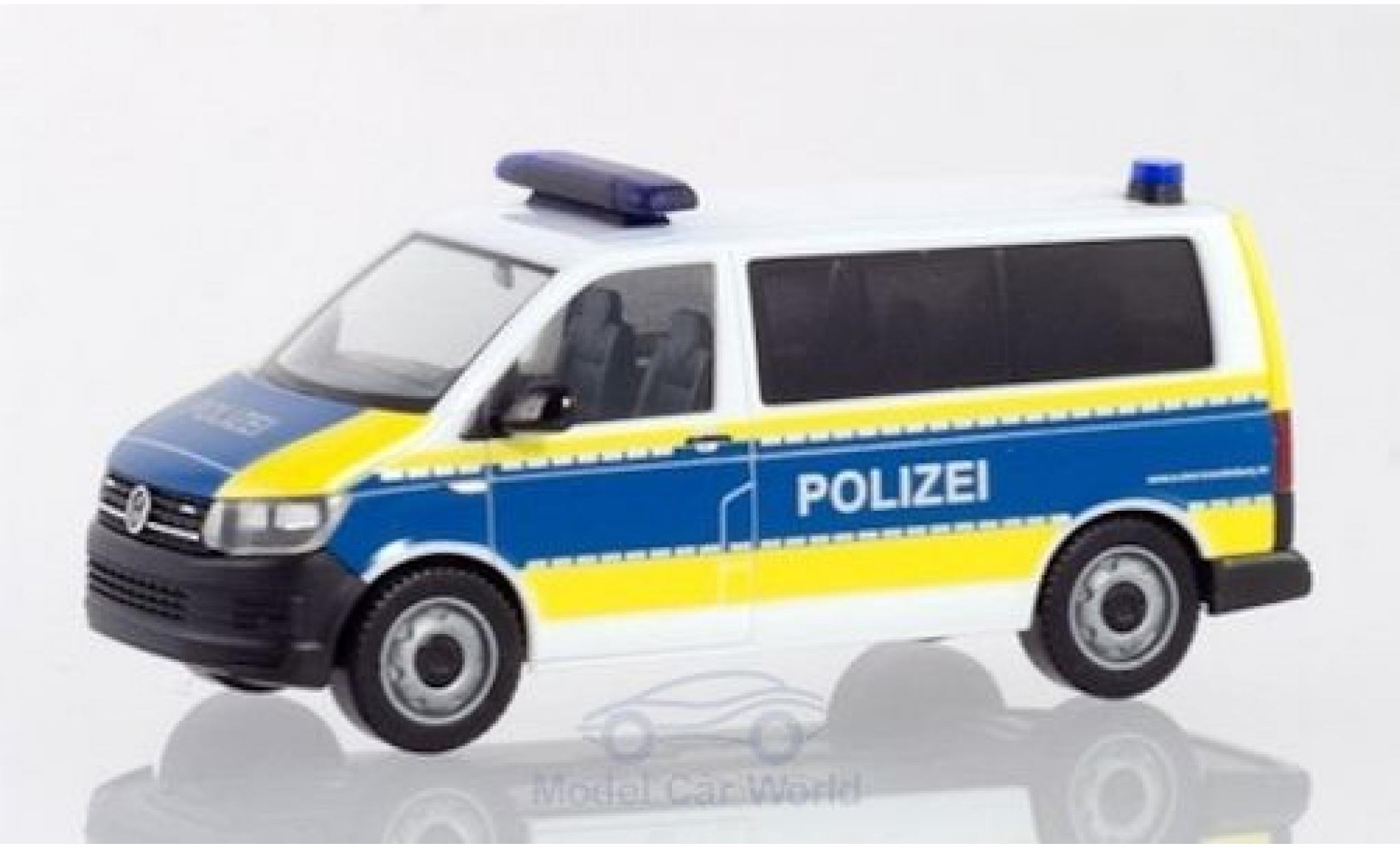 Volkswagen T6 1/87 Herpa Bus Politie Brandenburg modelauto