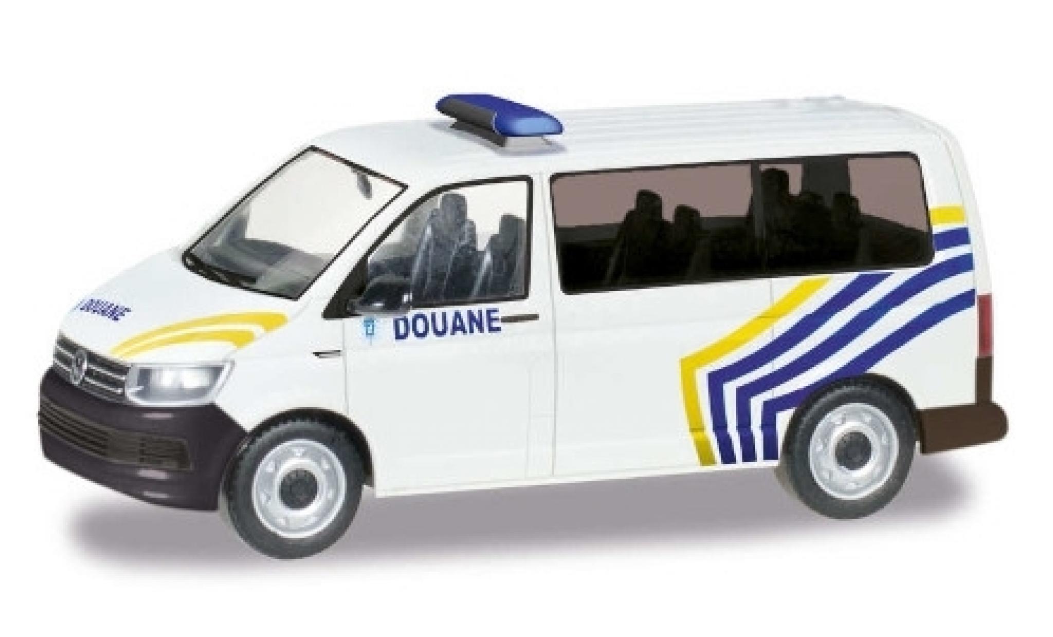 Volkswagen T6 1/87 Herpa Bus Zoll Belgien / Douane modelauto