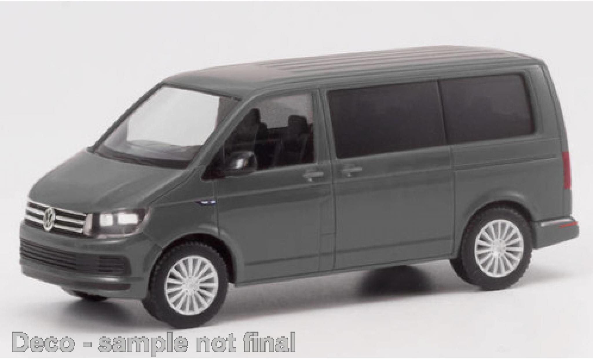 Volkswagen T6 1/87 Herpa grijs modelauto