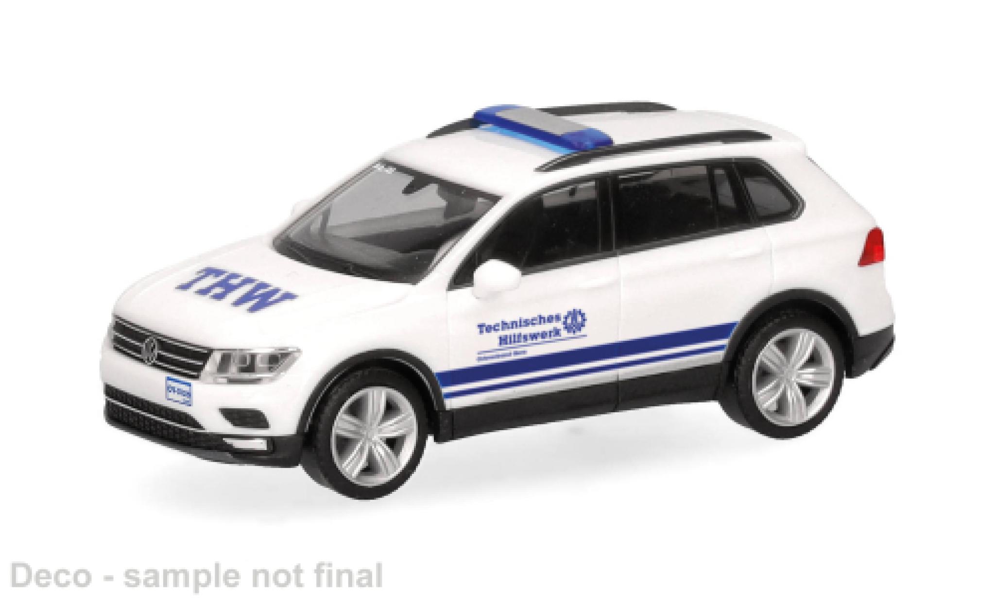 Volkswagen Tiguan 1/87 Herpa wit THW Gera Th&uuml;ringen 1:87 modelauto