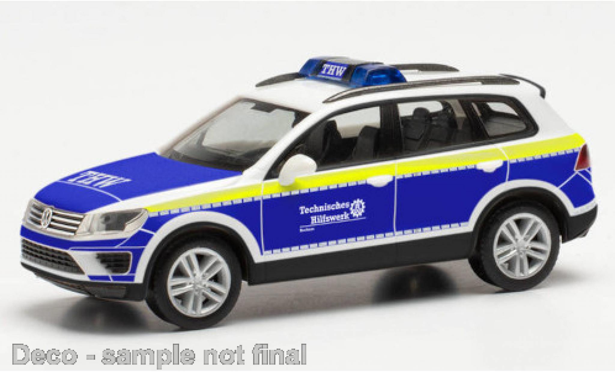 Volkswagen Touareg 1/87 Herpa THW OV Bochum modelauto