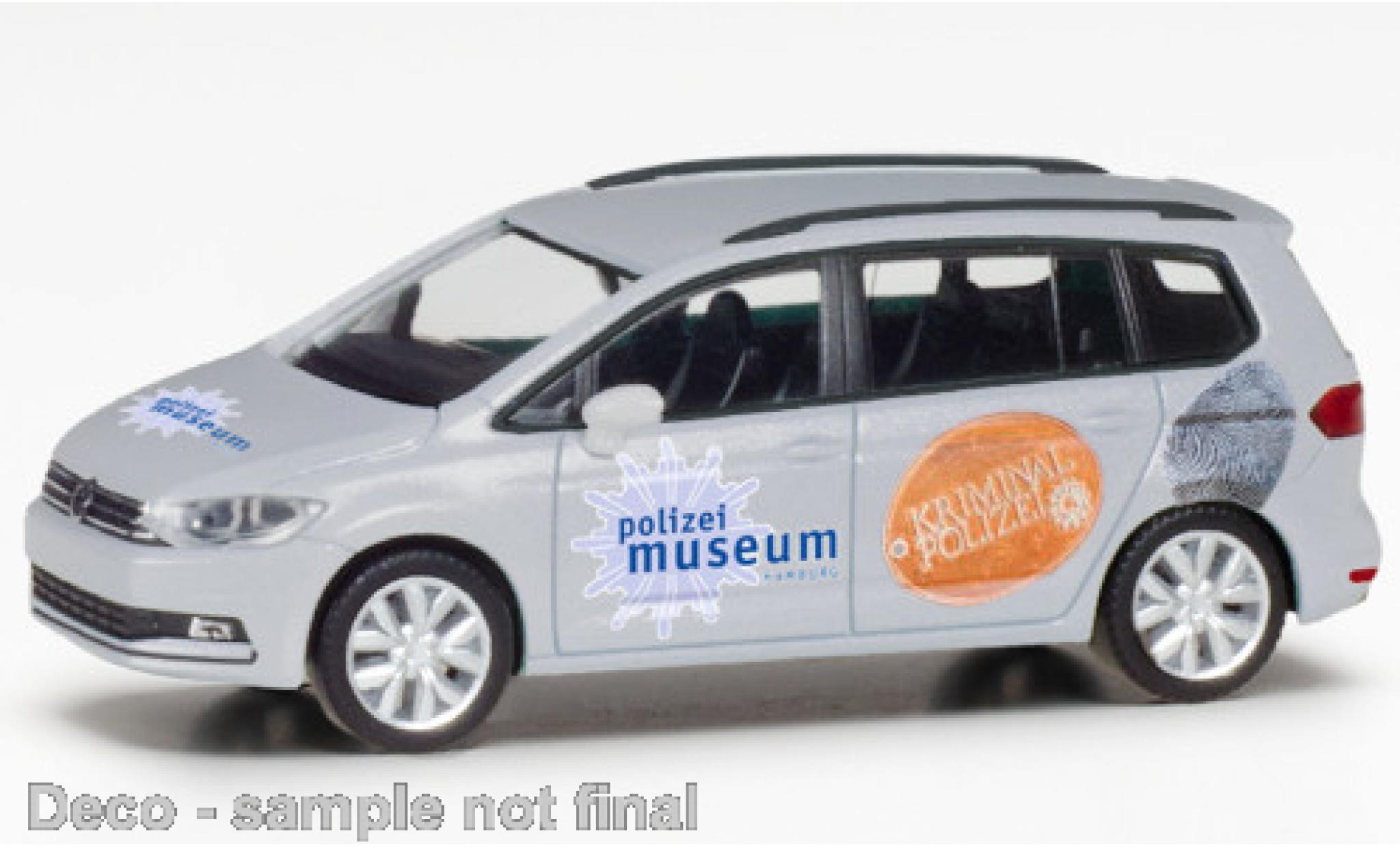 Volkswagen Touran 1/87 Herpa Politiemuseum Hamburg modelauto