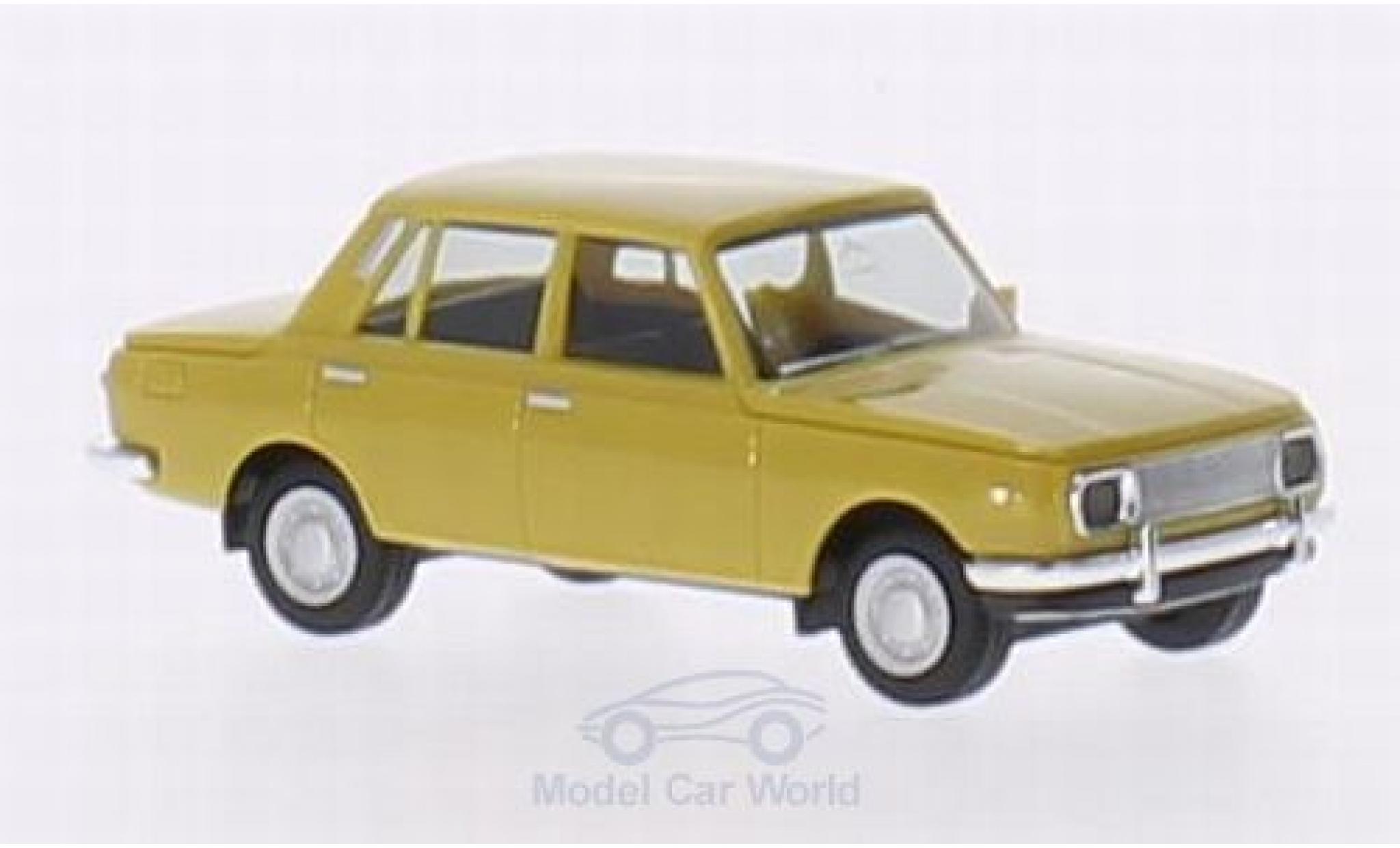 Wartburg 353 1/87 Herpa geel 1966 modelauto