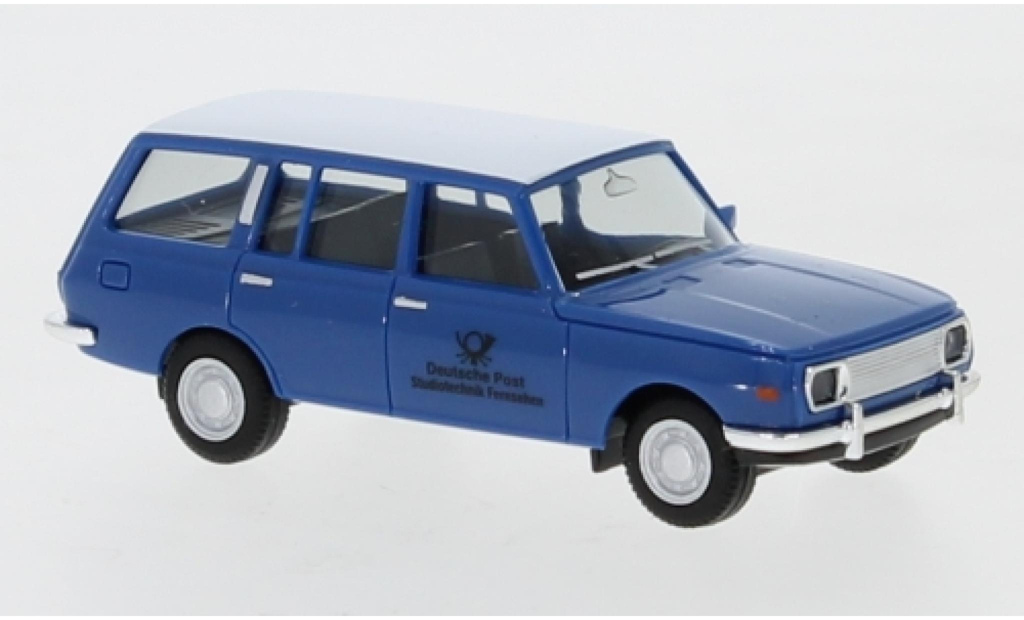 Wartburg 353 1/87 Herpa Tourist Deutsche Post / Studio Technik Fernsehen 1966 modelauto