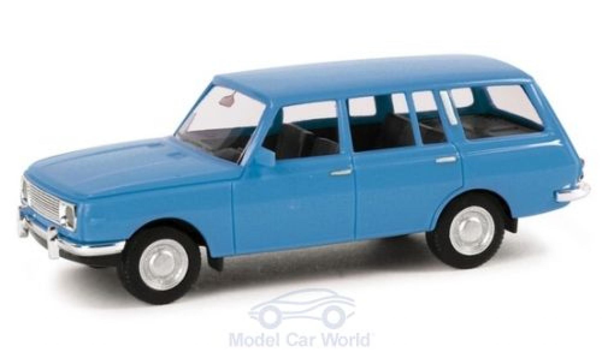 Wartburg 353 1/87 Herpa Tourist blauw 1966 modelauto