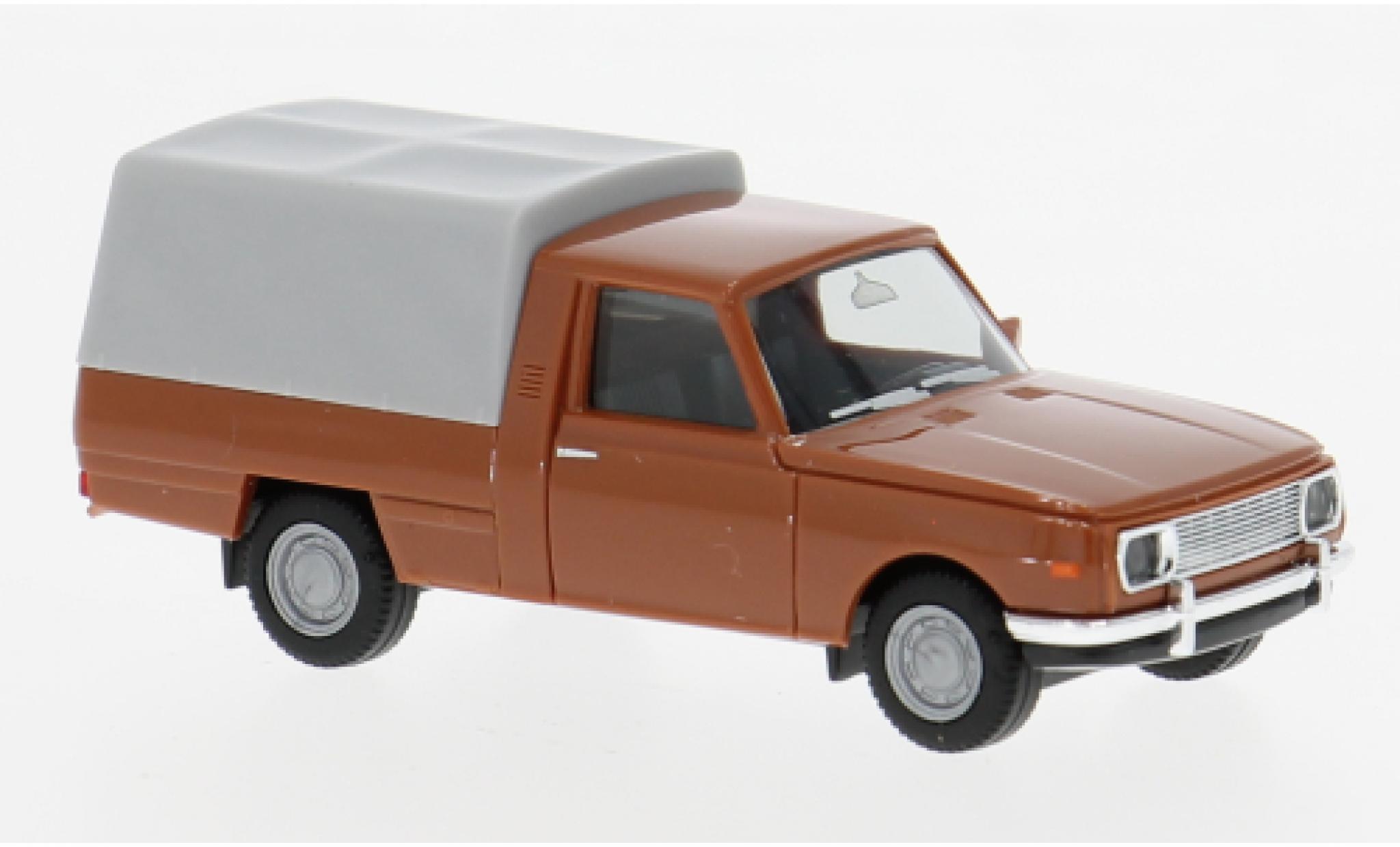 Wartburg 353 1/87 Herpa Trans bruin/grijs 1966 1:87 modelauto