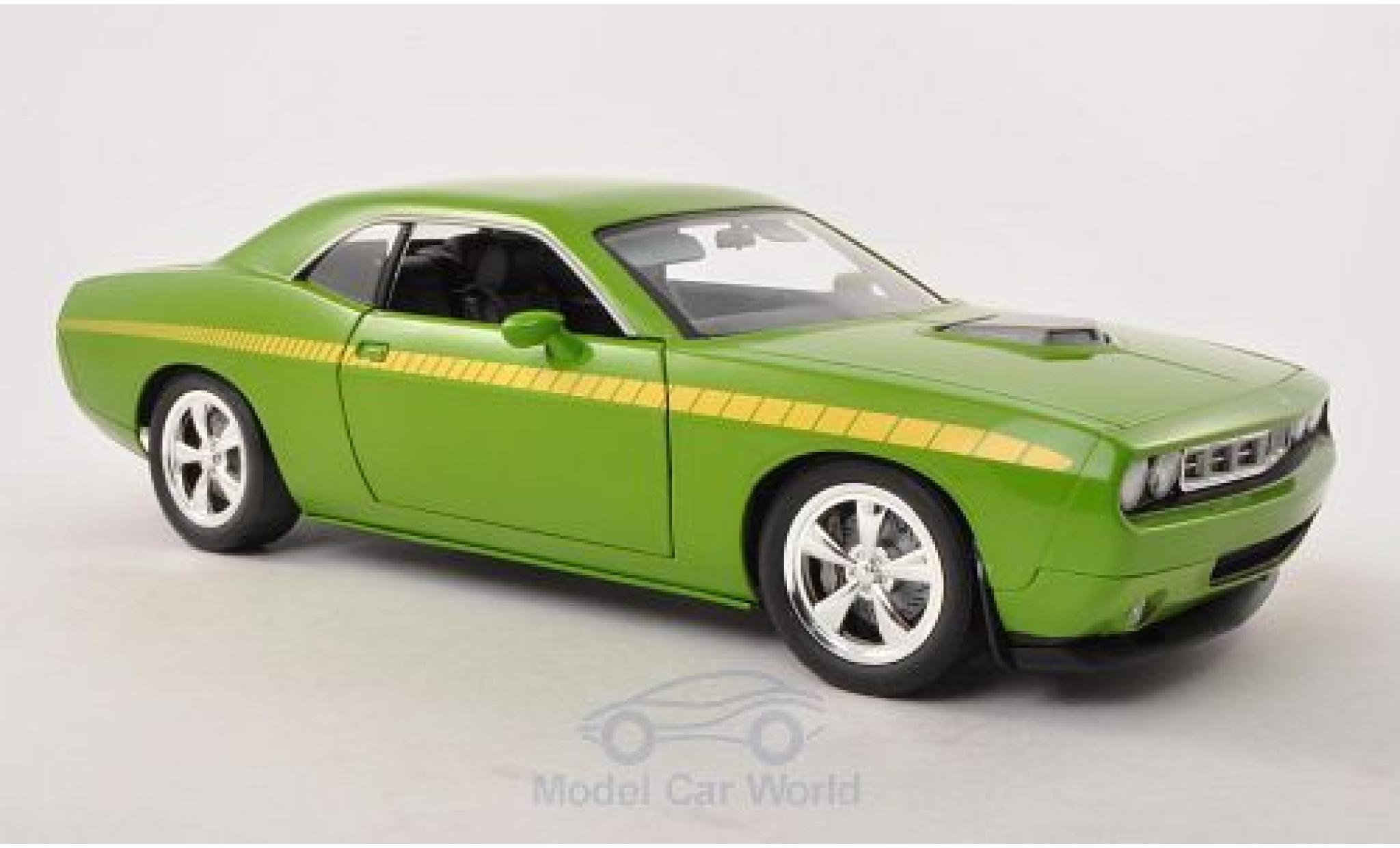 Plymouth Cuda Concept 1/18 Highway 61 Concept Car groen/geel modelauto