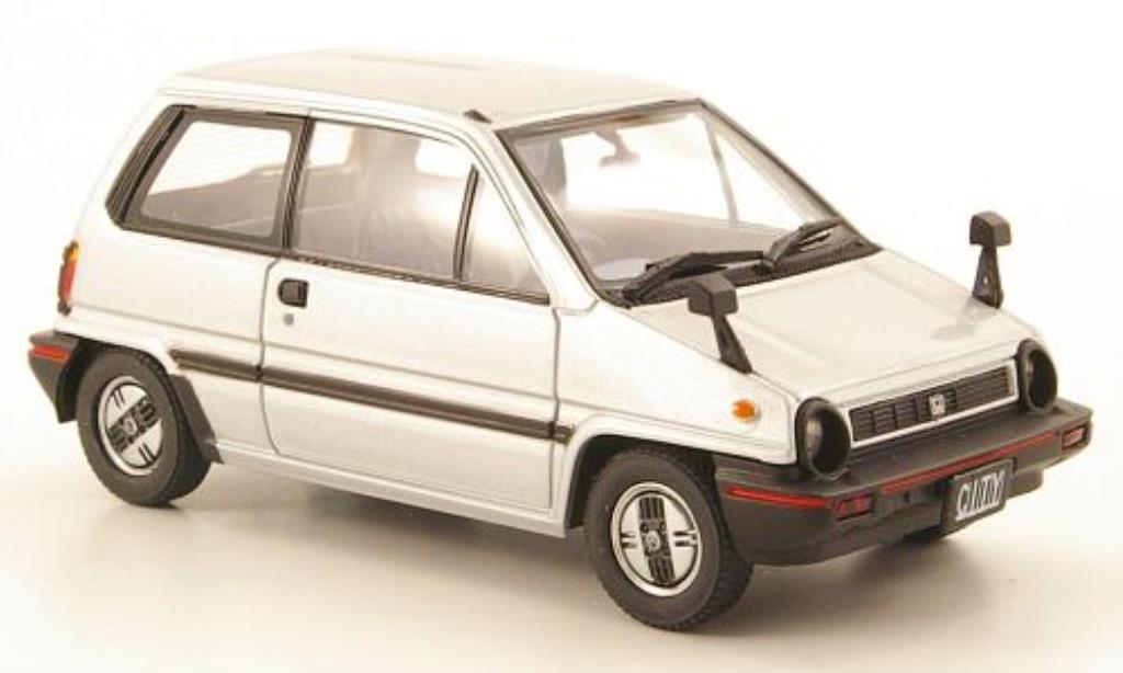 Honda City 1/43 Ebbro grijs 1981 modelauto