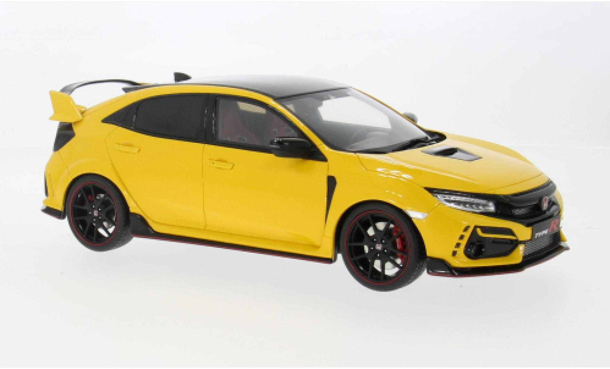 Honda Civic 1/18 Ottomobile Type E FK8 geel 2020 1:18 modelauto