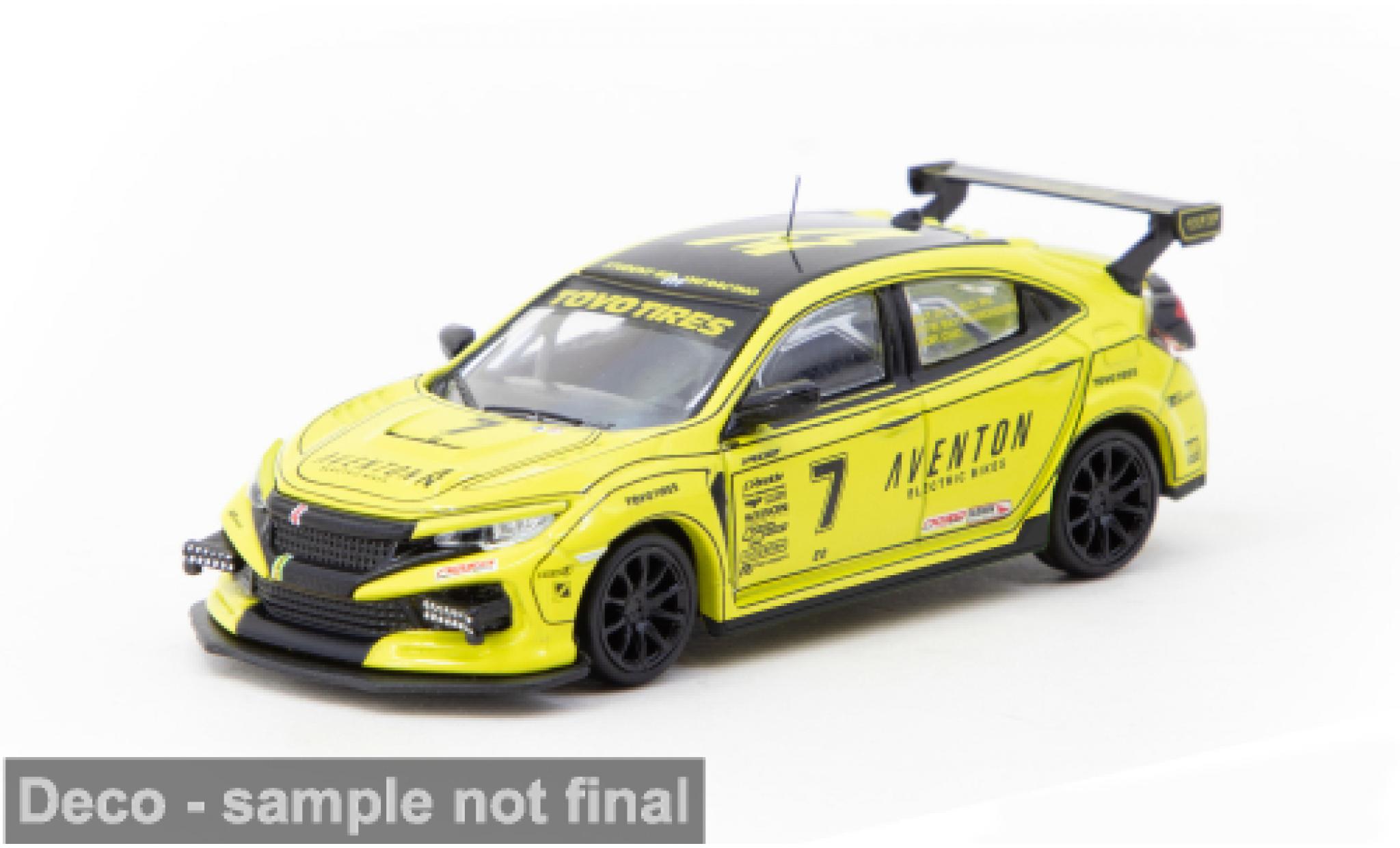 Honda Civic 1/64 Tarmac Works Type R (FK8) WERC 2022 #7 D.Wu/T.Ottis 1:64 modelauto