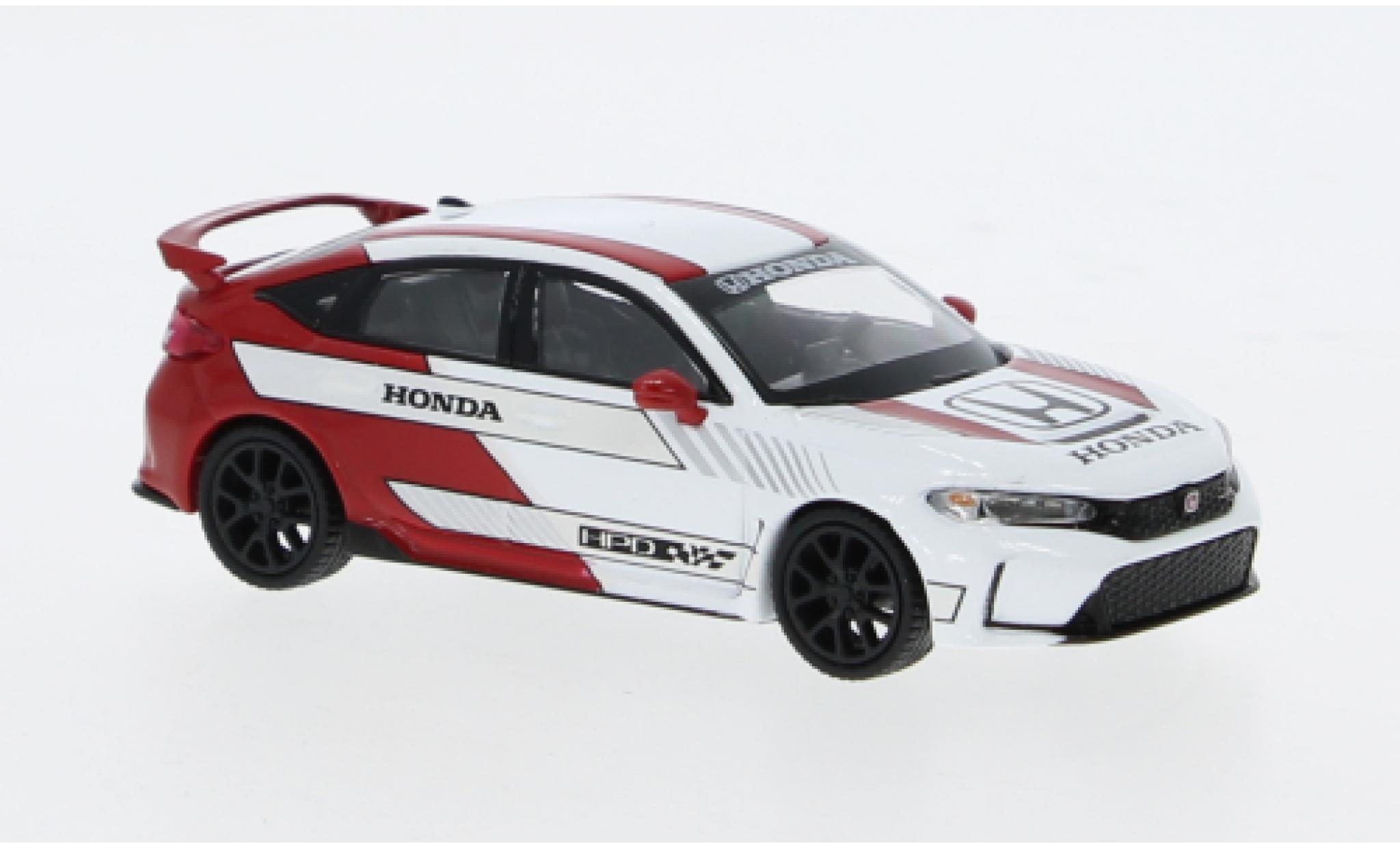 Honda Civic 1/64 Mini GT Type R wit 1:64 modelauto