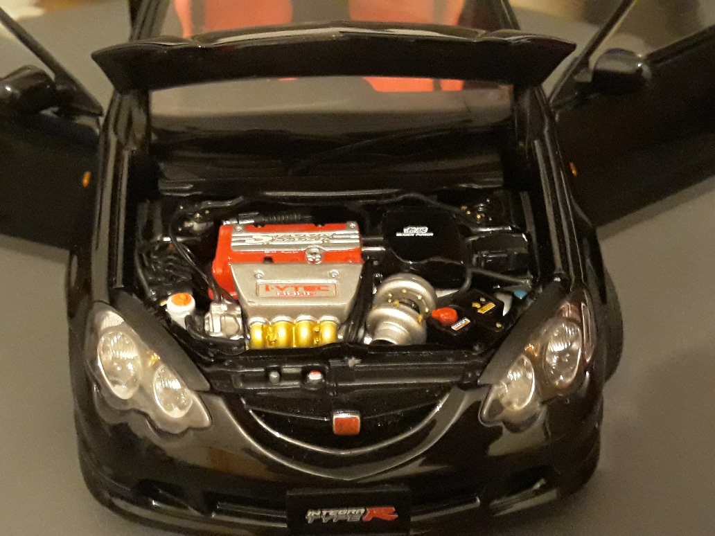 Honda Integra Type R 1/18 Autoart DC5 Type R zwart jantes mugen 17 pouces modelauto