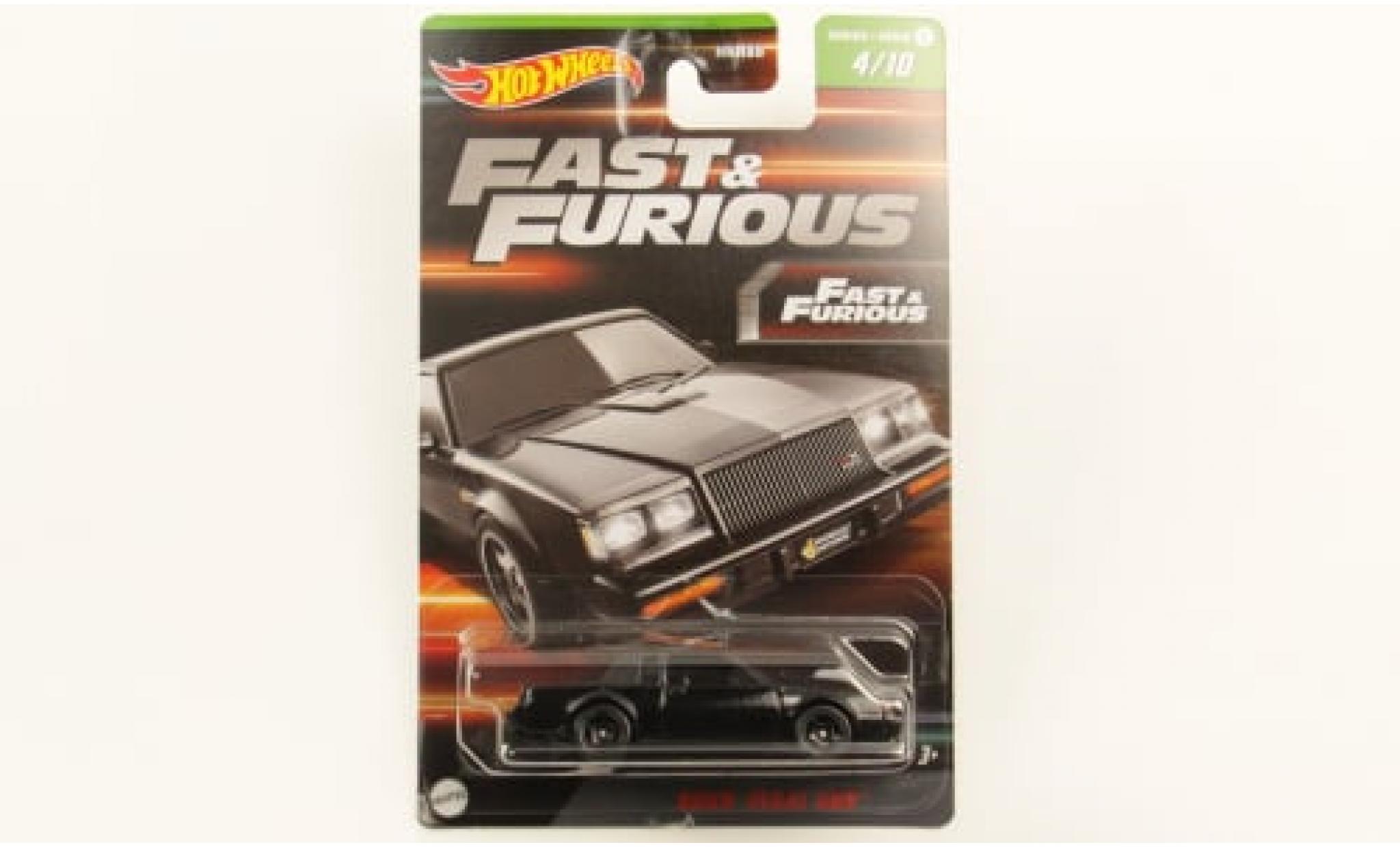 Buick Regal 1/64 Hot Wheels GNX zwart Fast &amp; Furious 1987 1:64 modelauto