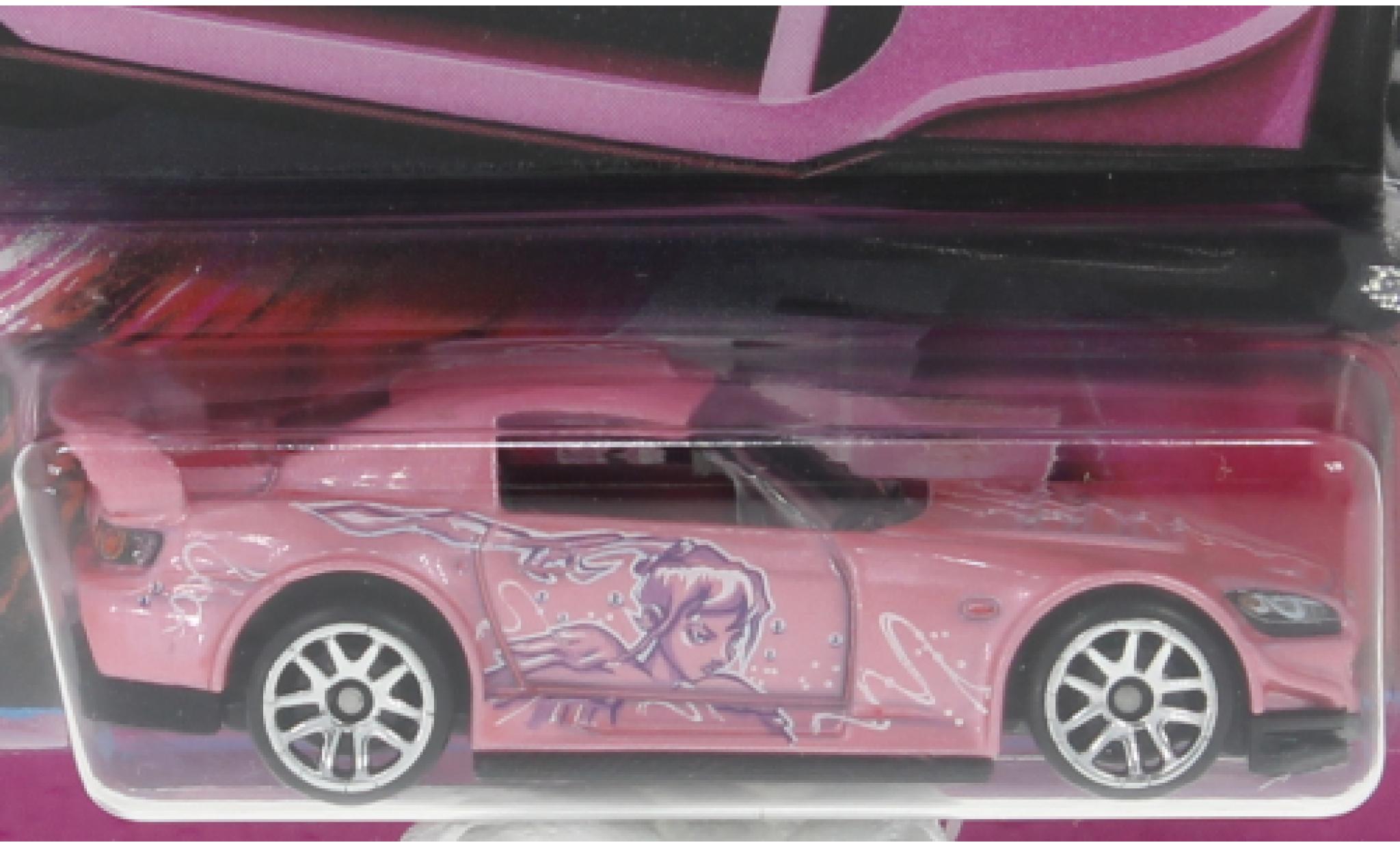 Honda S2000 1/64 Hot Wheels metallic roze rapide & Furious modelauto