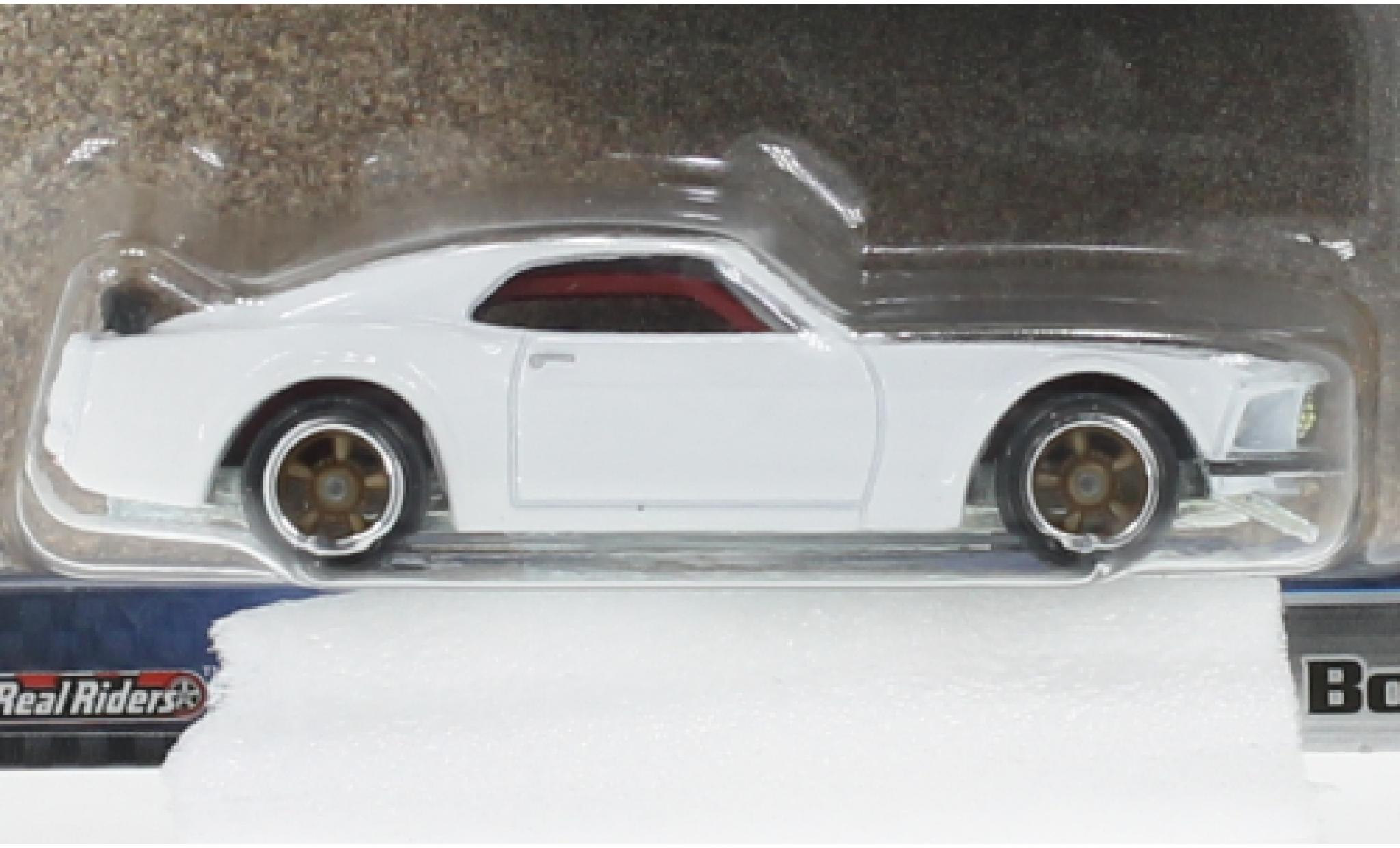 Ford Mustang 1/64 Hot Wheels Premium Boss 302 wit/zwart rapide & Furious modelauto