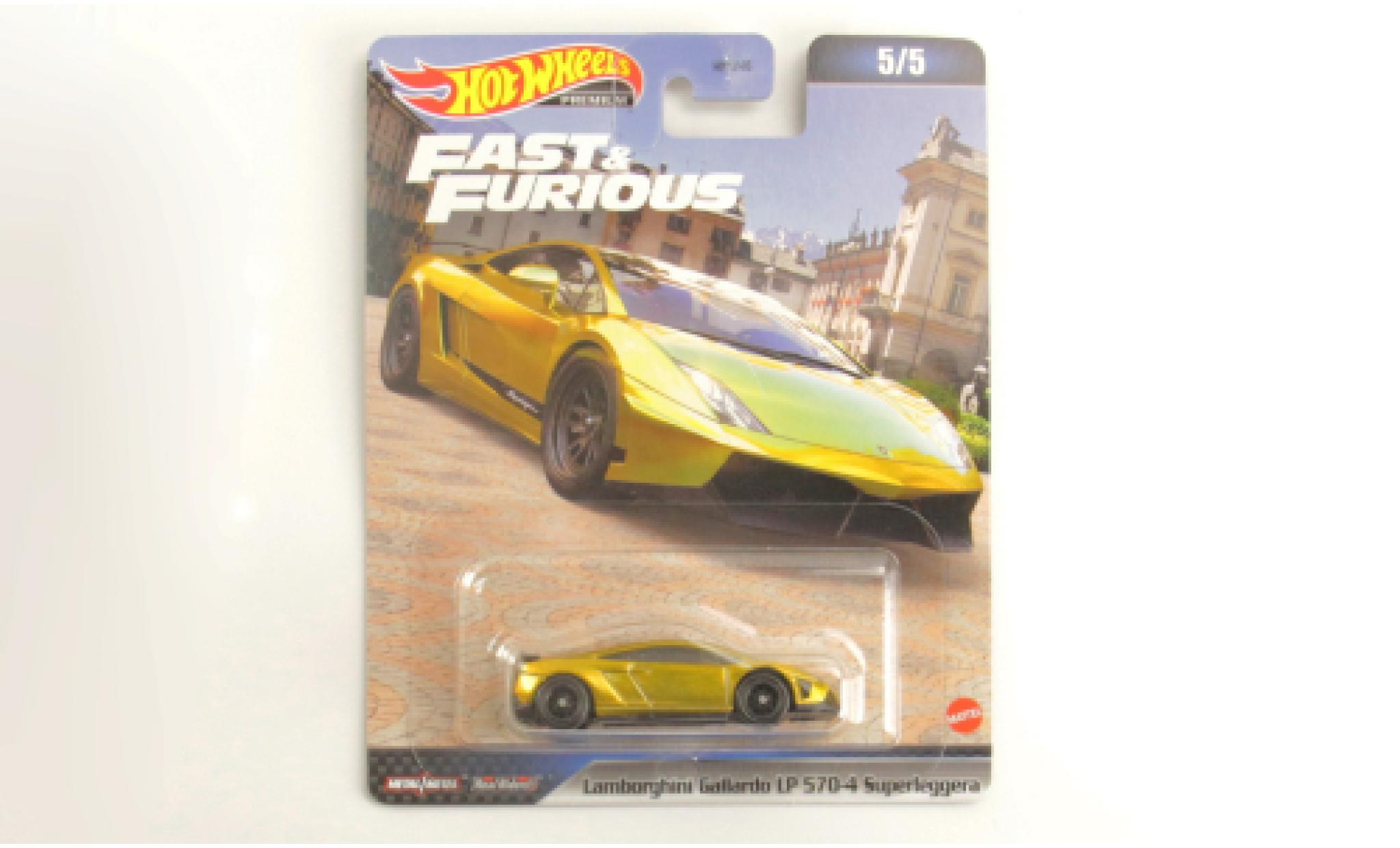 Lamborghini Gallardo 1/64 Hot Wheels Premium LP 570-4 Superleggera gold Fast &amp; Furious 1:64 modelauto