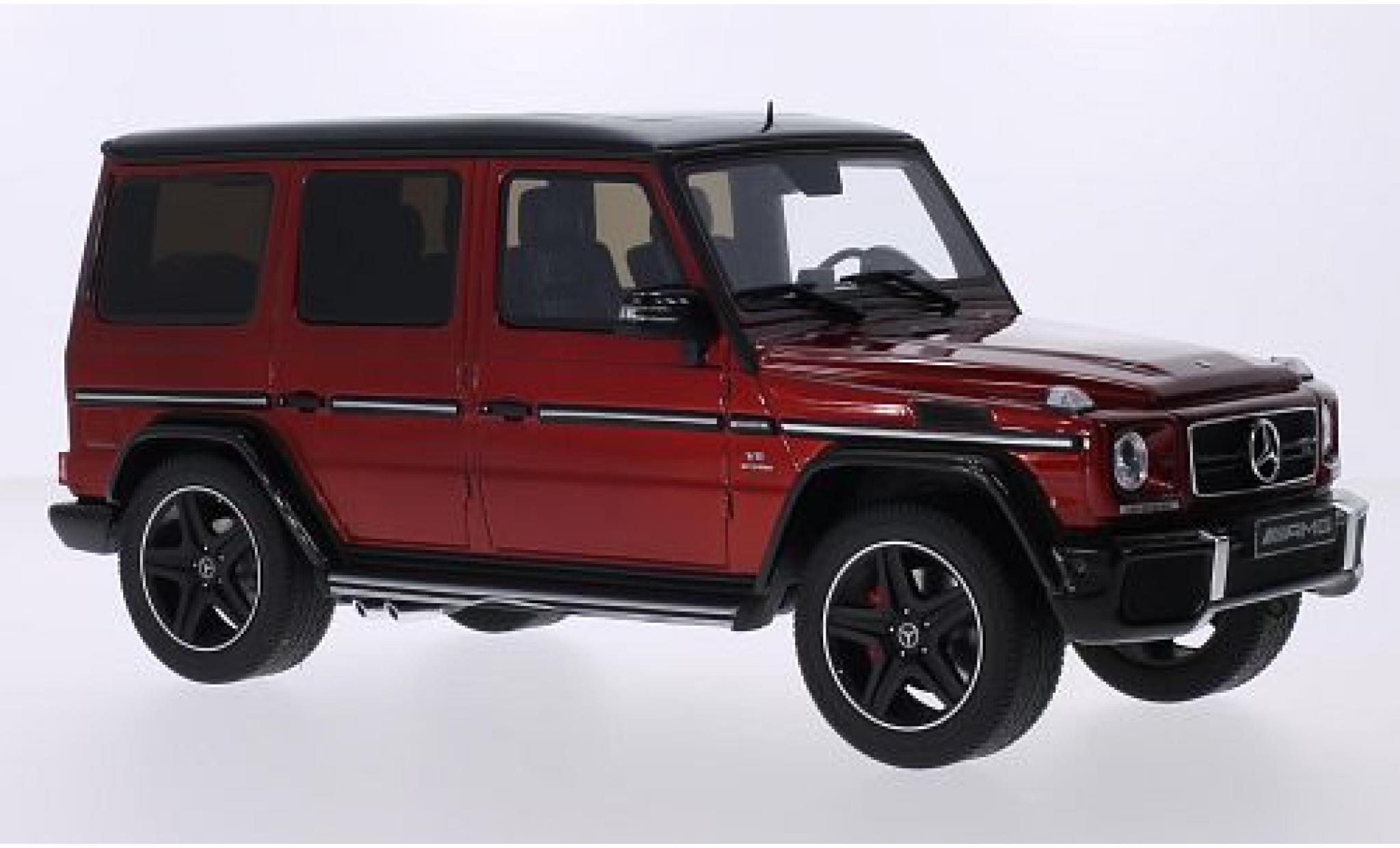 Mercedes Classe G 1/18 GT Spirit G63 AMG Crazy Color Edition metallic rood/zwart modelauto